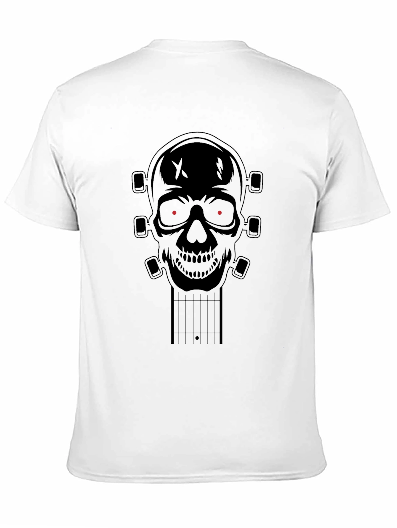 Skull Guitar Head T-Shirt - Rock On!