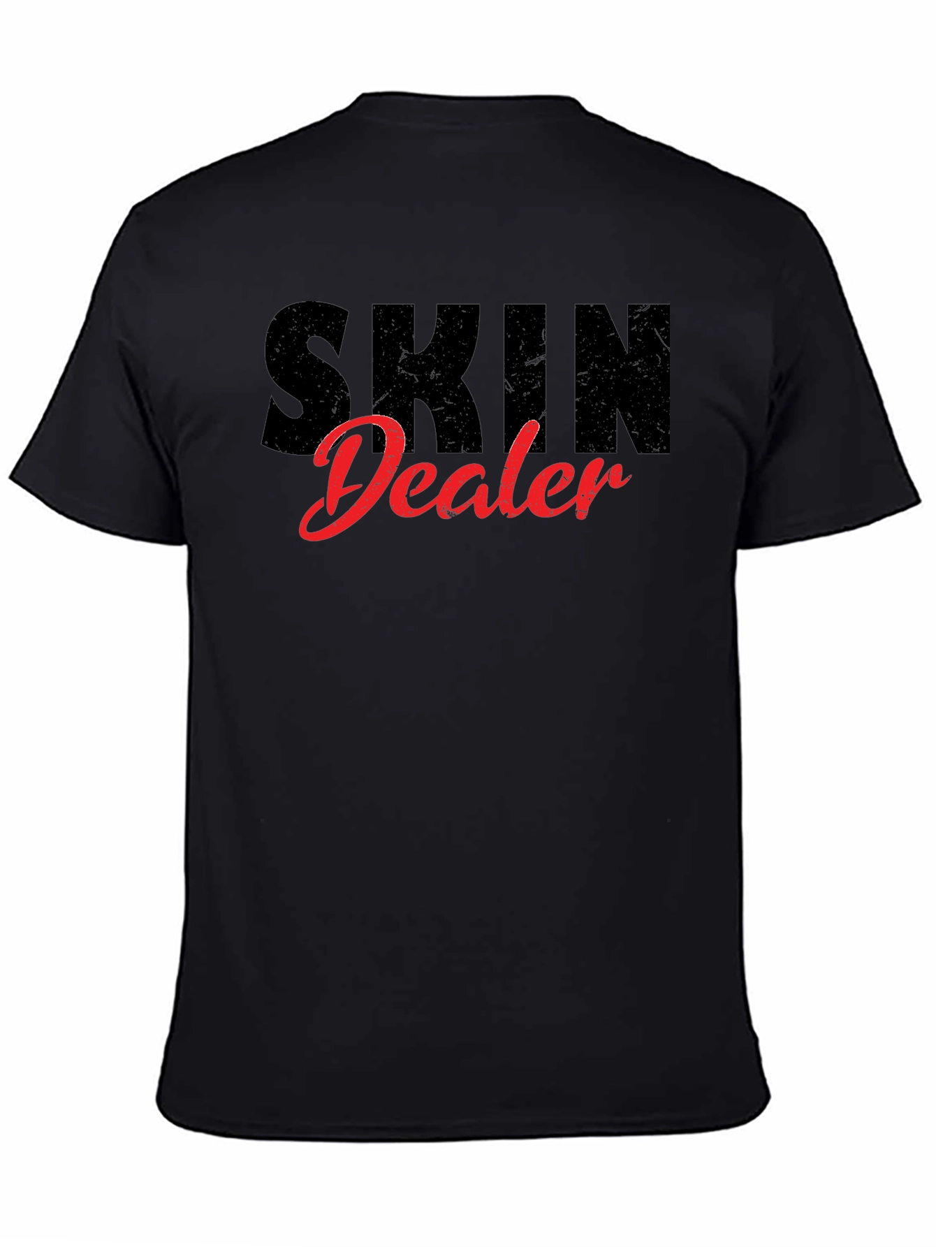 Skin Dealer Black Graphic T-Shirt