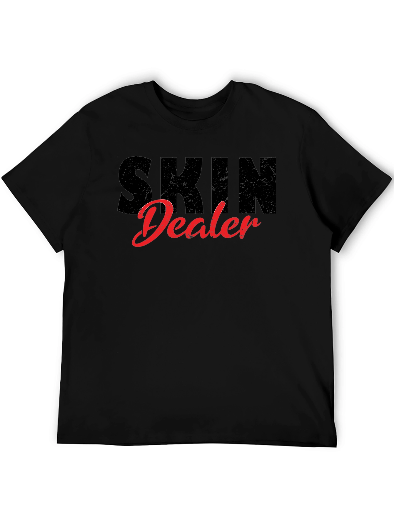 Skin Dealer Black Graphic T-Shirt