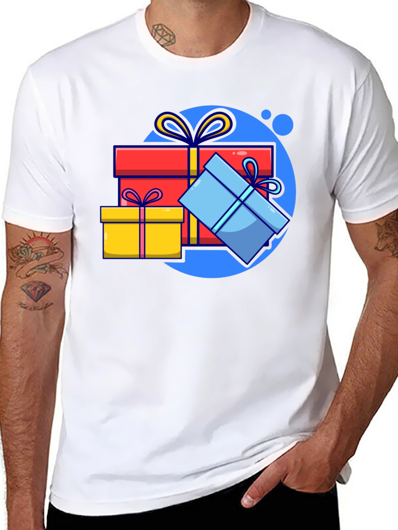 Festive Gift T-Shirt - Black Holiday Tee