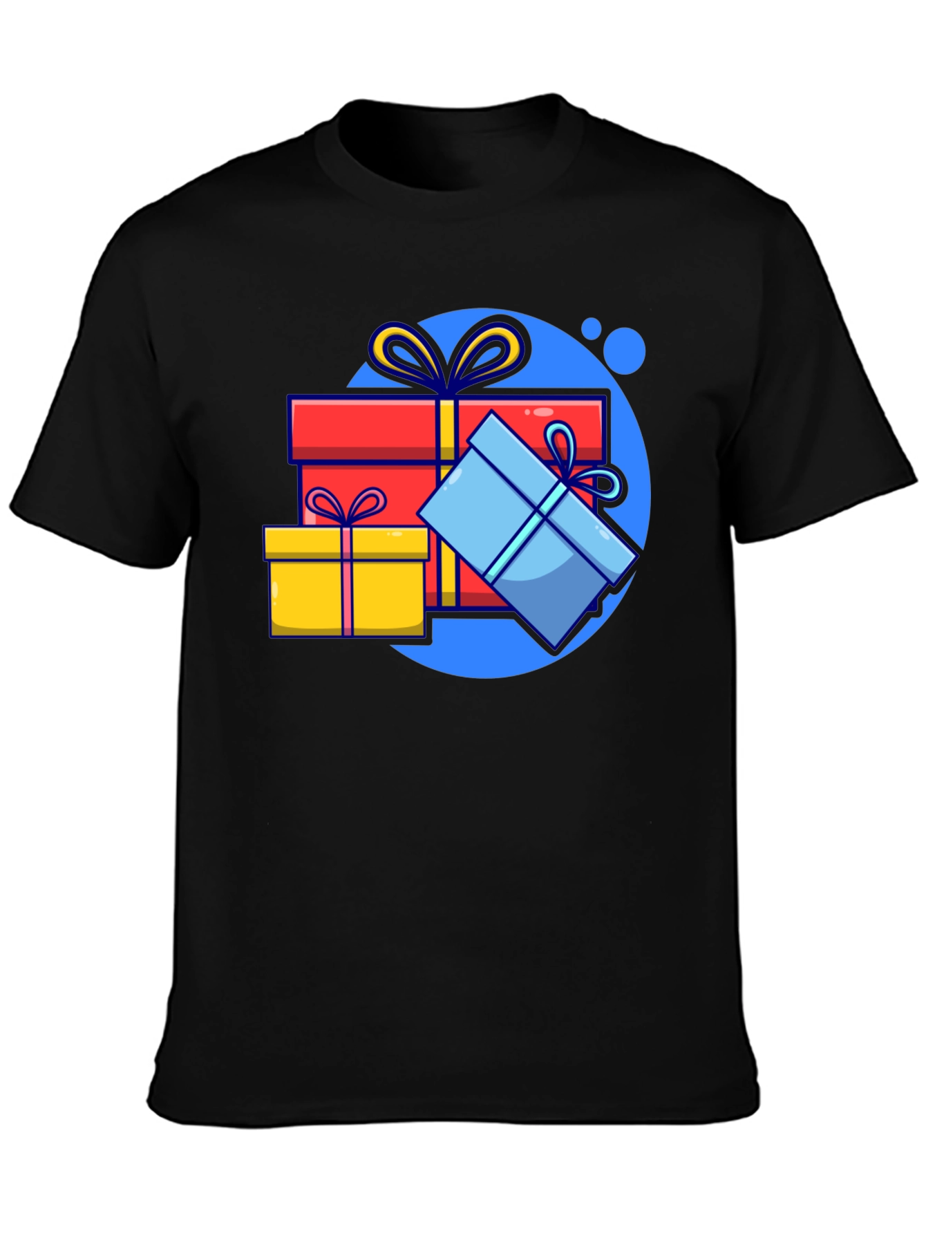 Festive Gift T-Shirt - Black Holiday Tee