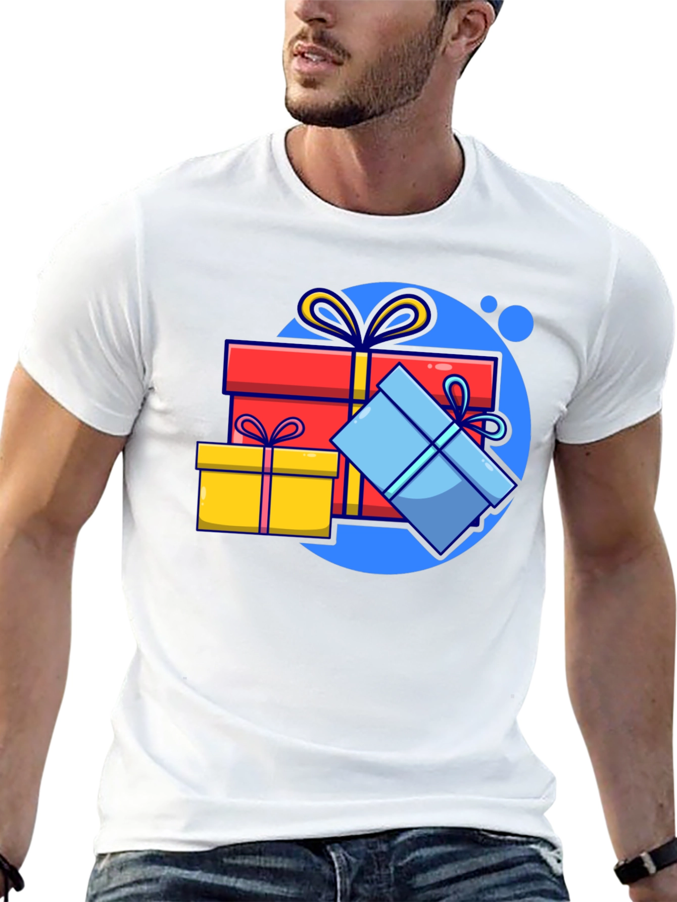 Festive Gift T-Shirt - Black Holiday Tee