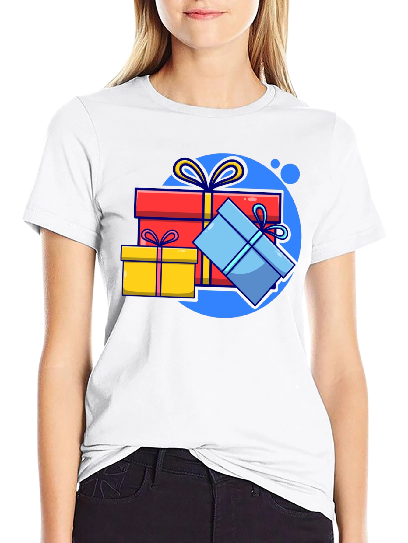 Festive Gift T-Shirt - Black Holiday Tee