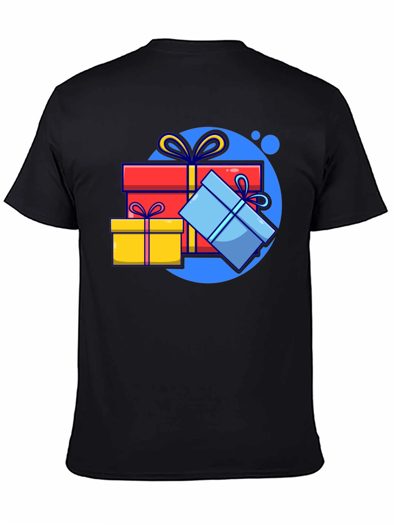 Festive Gift T-Shirt - Black Holiday Tee