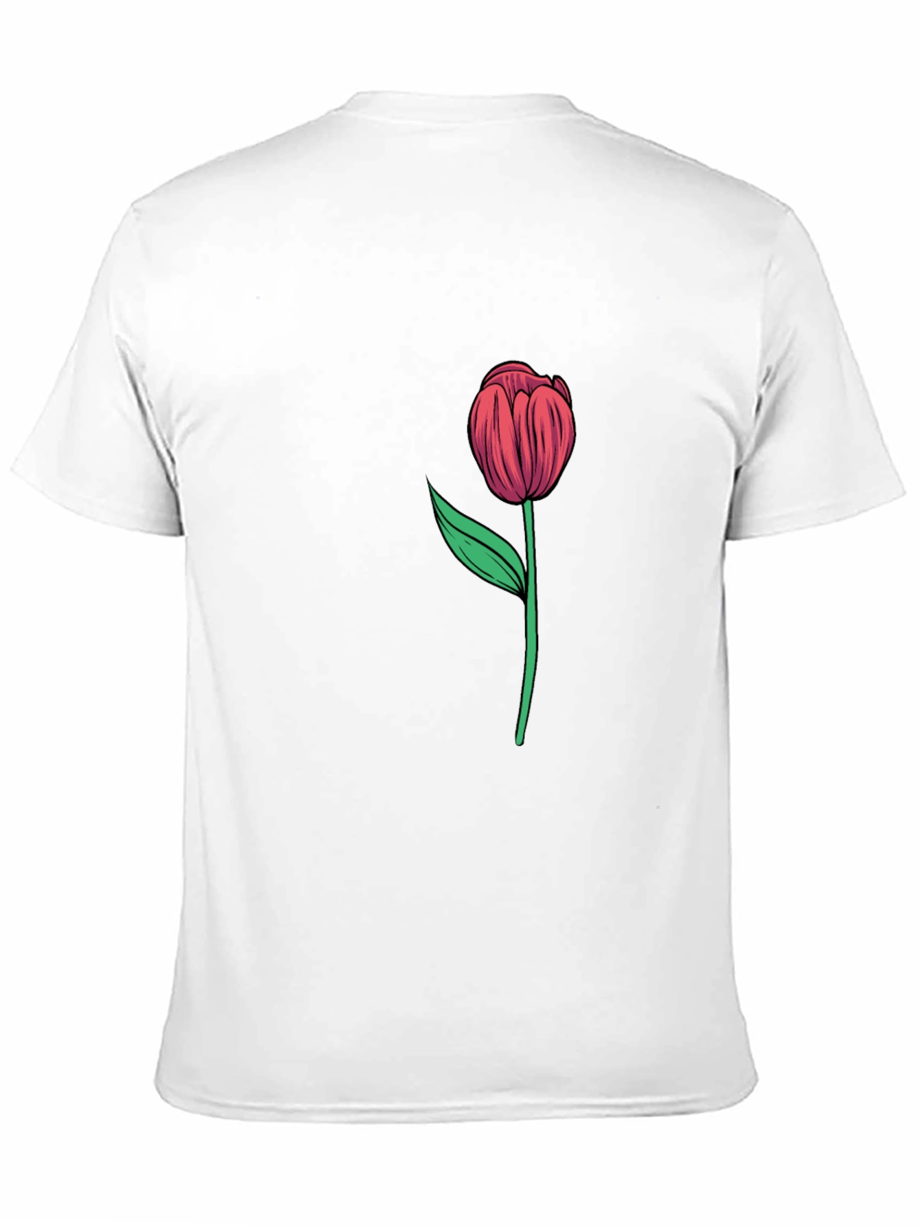 Tulip Graphic Tee - Stylish Black Cotton Shirt
