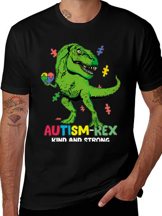 Autism-Rex Kind and Strong T-Shirt