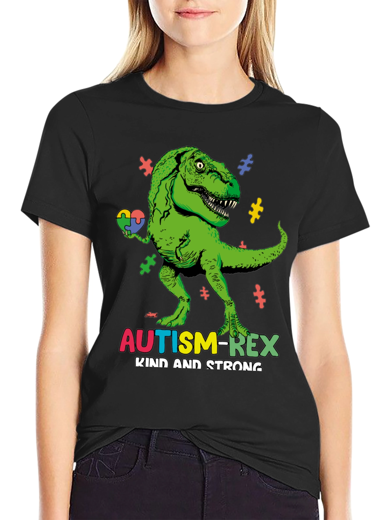 Autism-Rex Kind and Strong T-Shirt