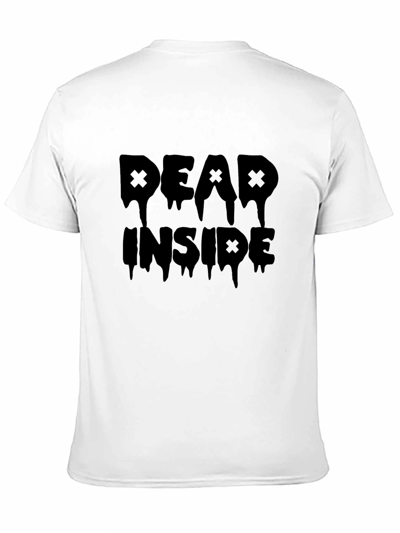 Dead Inside Graphic Tee - Black Cotton Casual T-Shirt