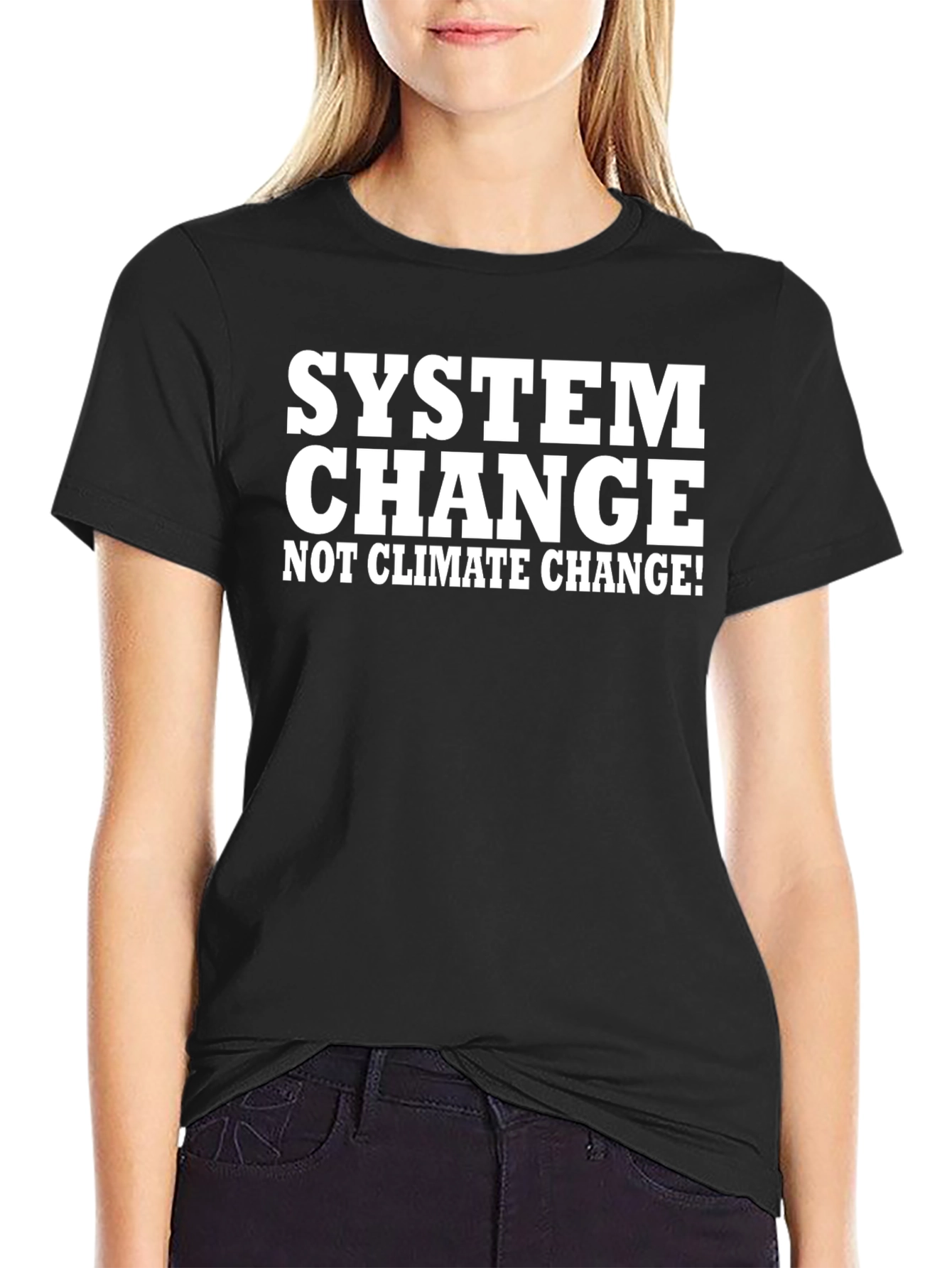 System Change Graphic Tee - Eco-Conscious Activism