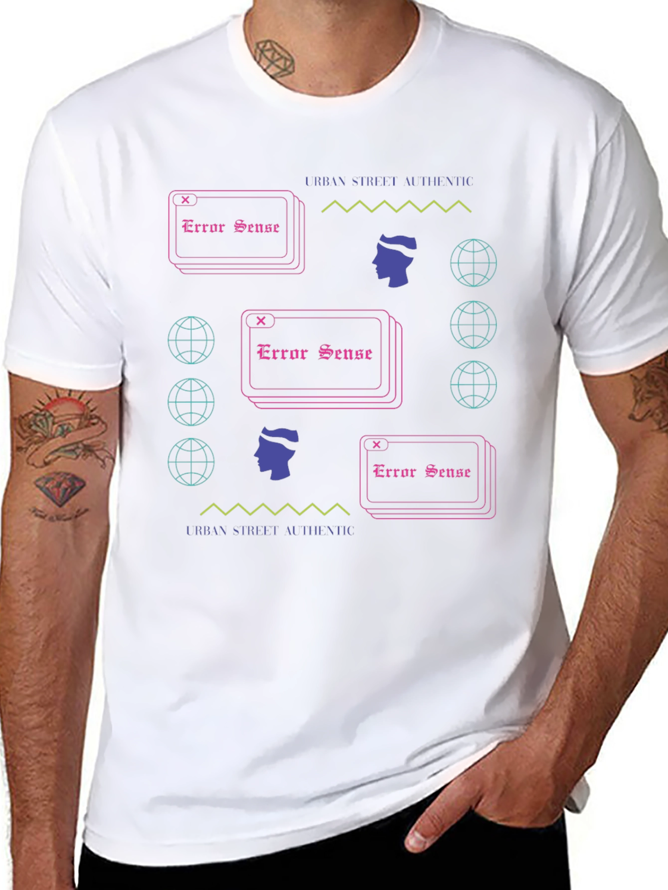 Urban Street Error Sense Graphic Tee