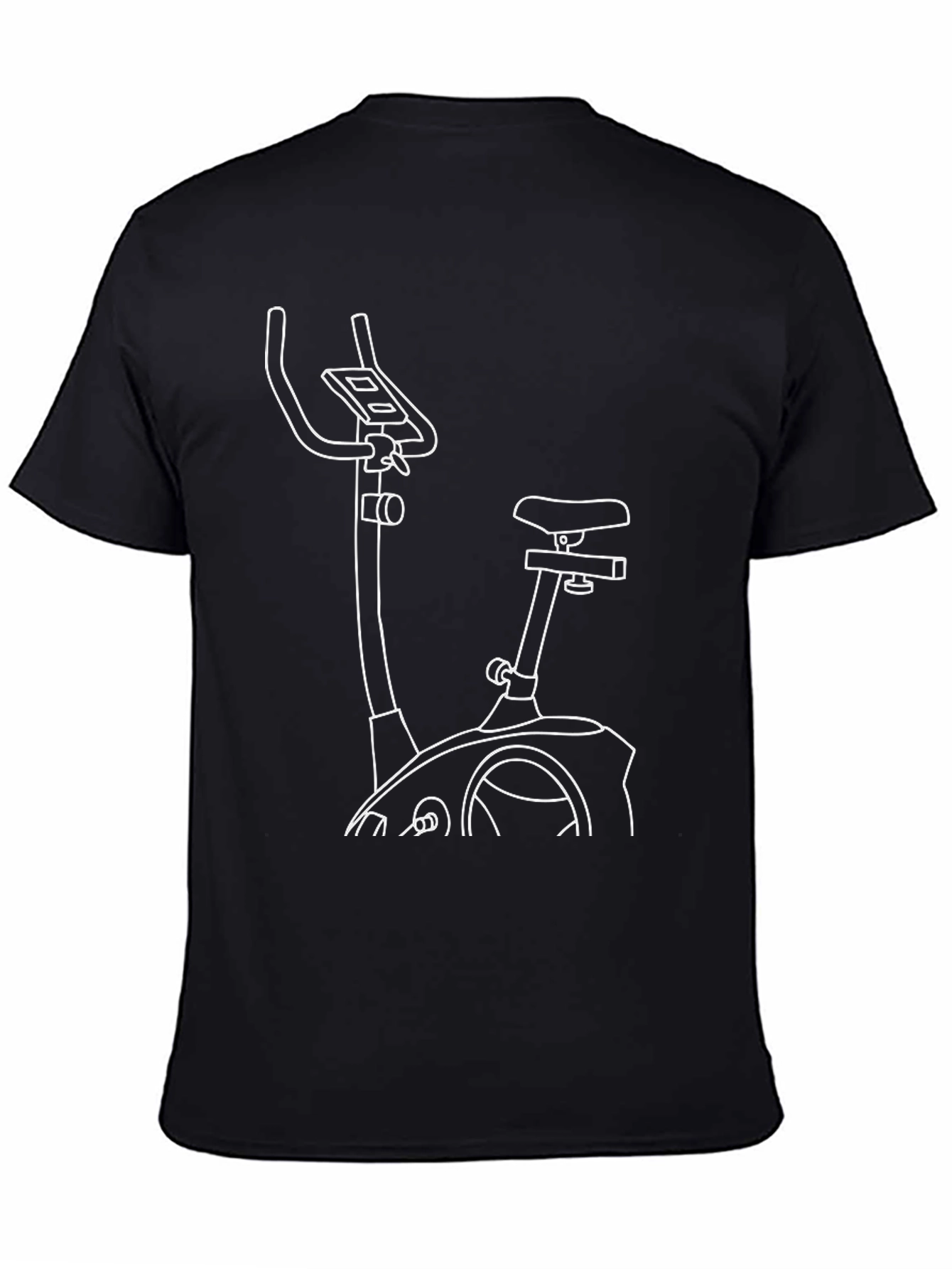 Exercise Bike Graphic Tee - Cardio Workout Shirt