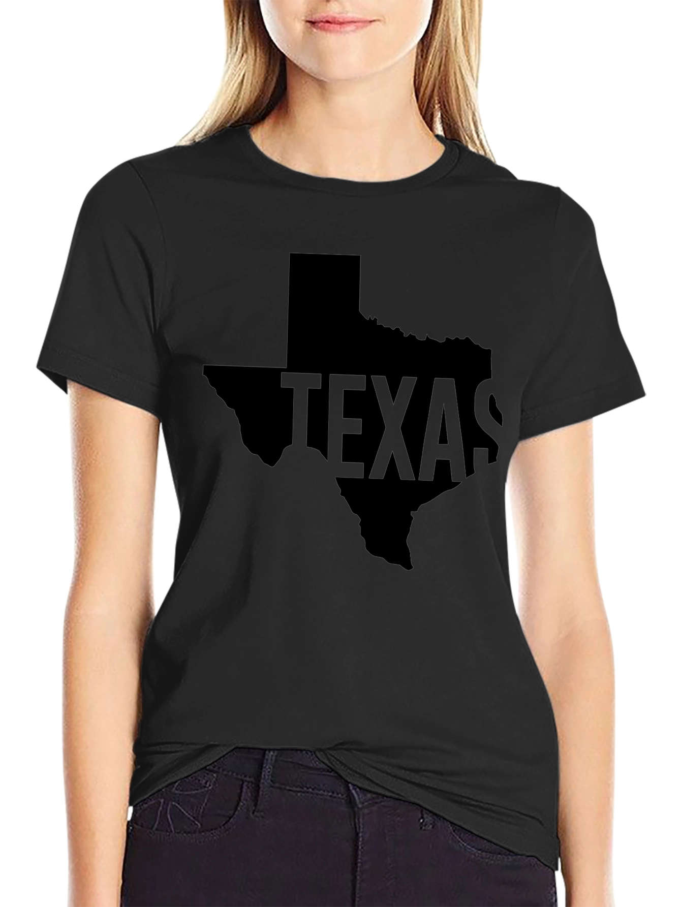 Texas State Pride Black Graphic Tee