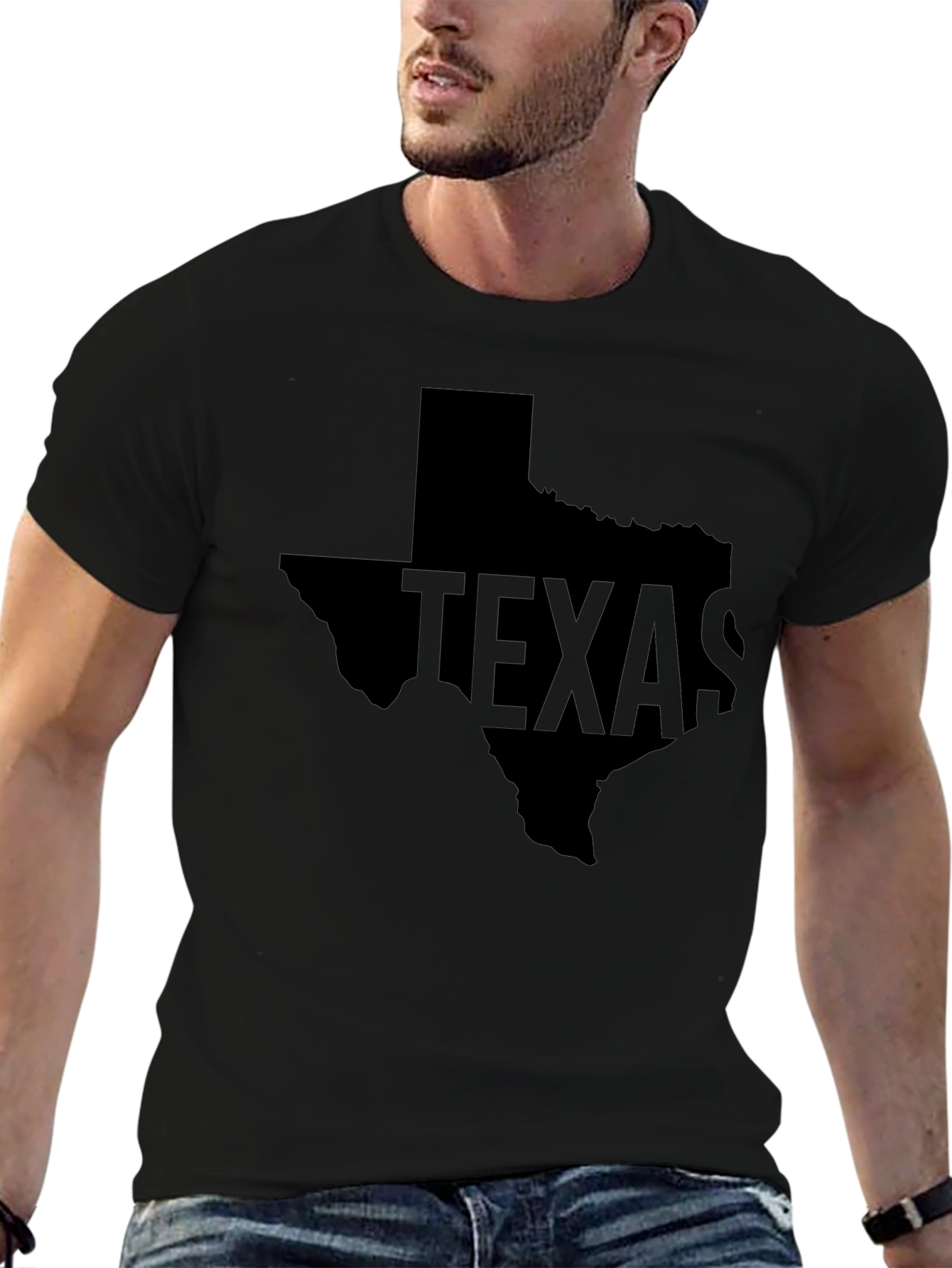 Texas State Pride Black Graphic Tee