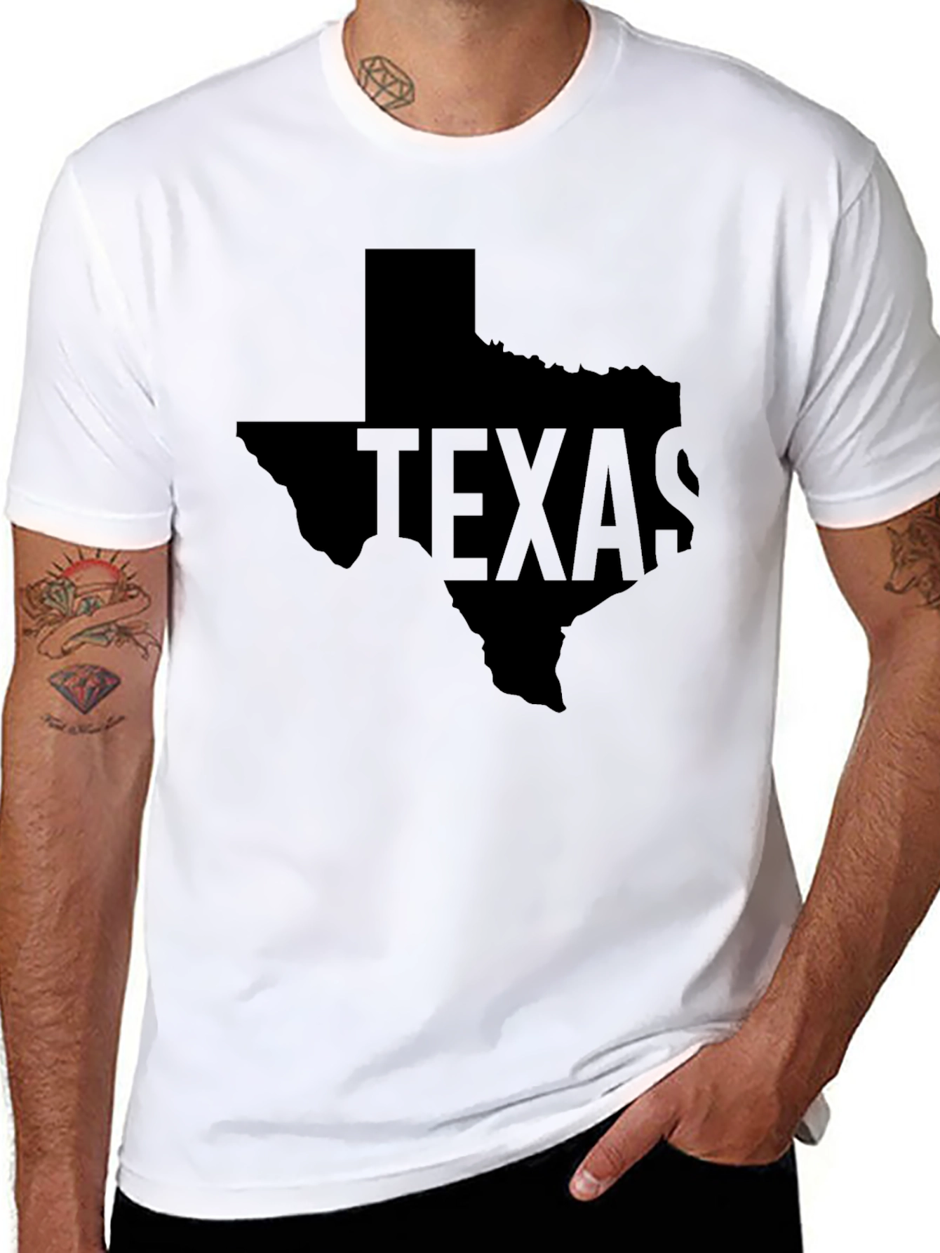 Texas State Pride Black Graphic Tee