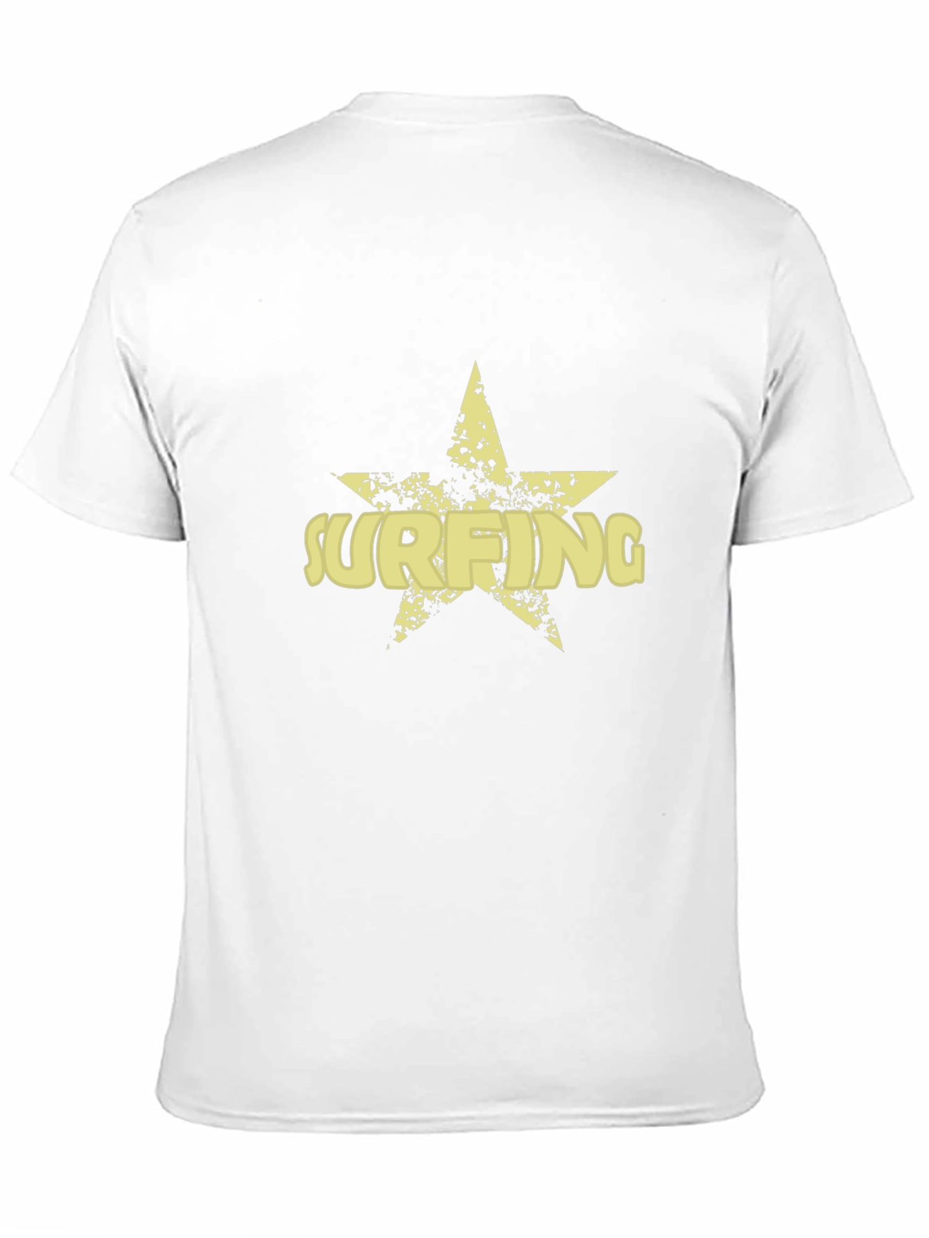 Surfing Star Mens Black Graphic Tee