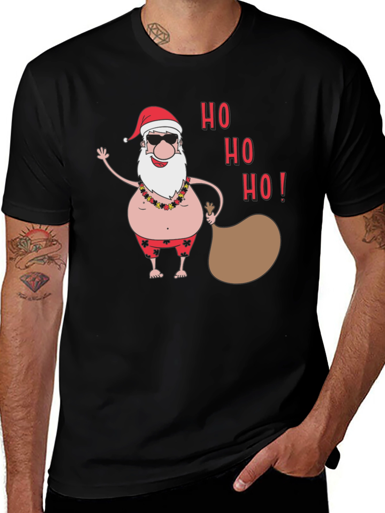 Tropical Santa Claus T-Shirt