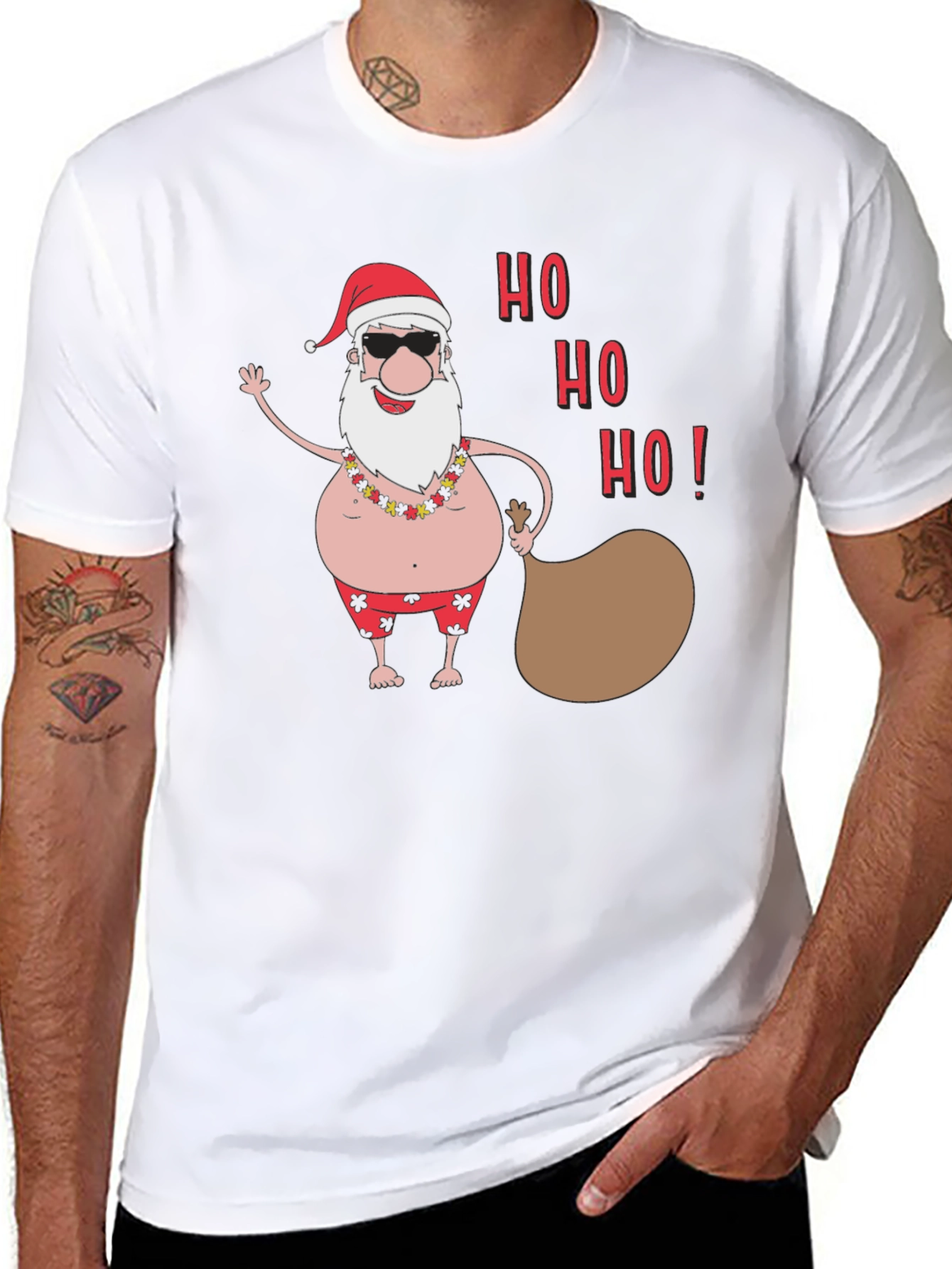 Tropical Santa Claus T-Shirt