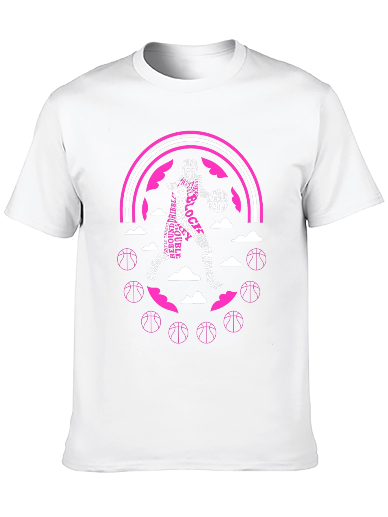 Basketball Player Typography Graphic Tee