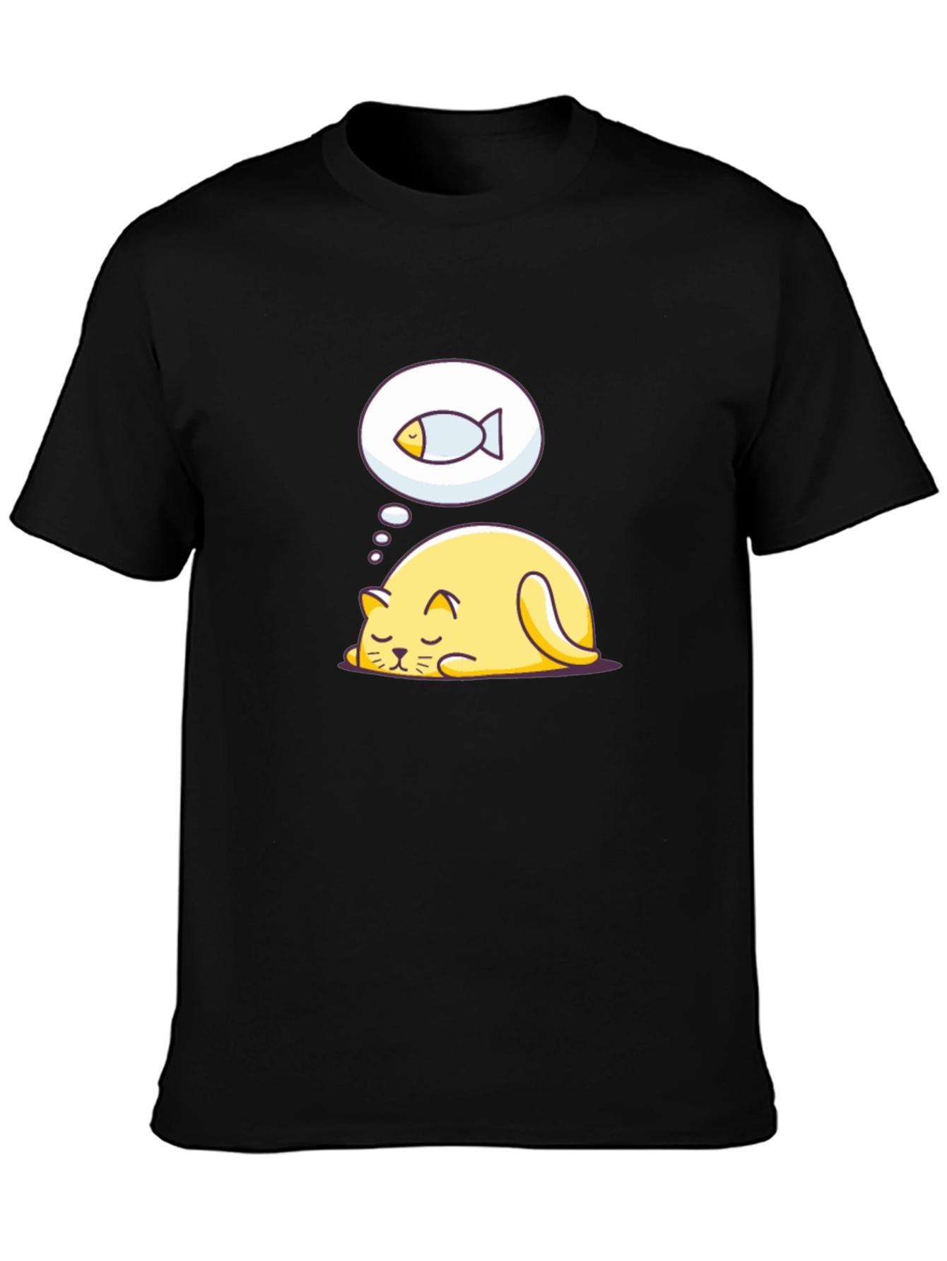 Dreaming Cat T-Shirt - Cute Graphic Tee