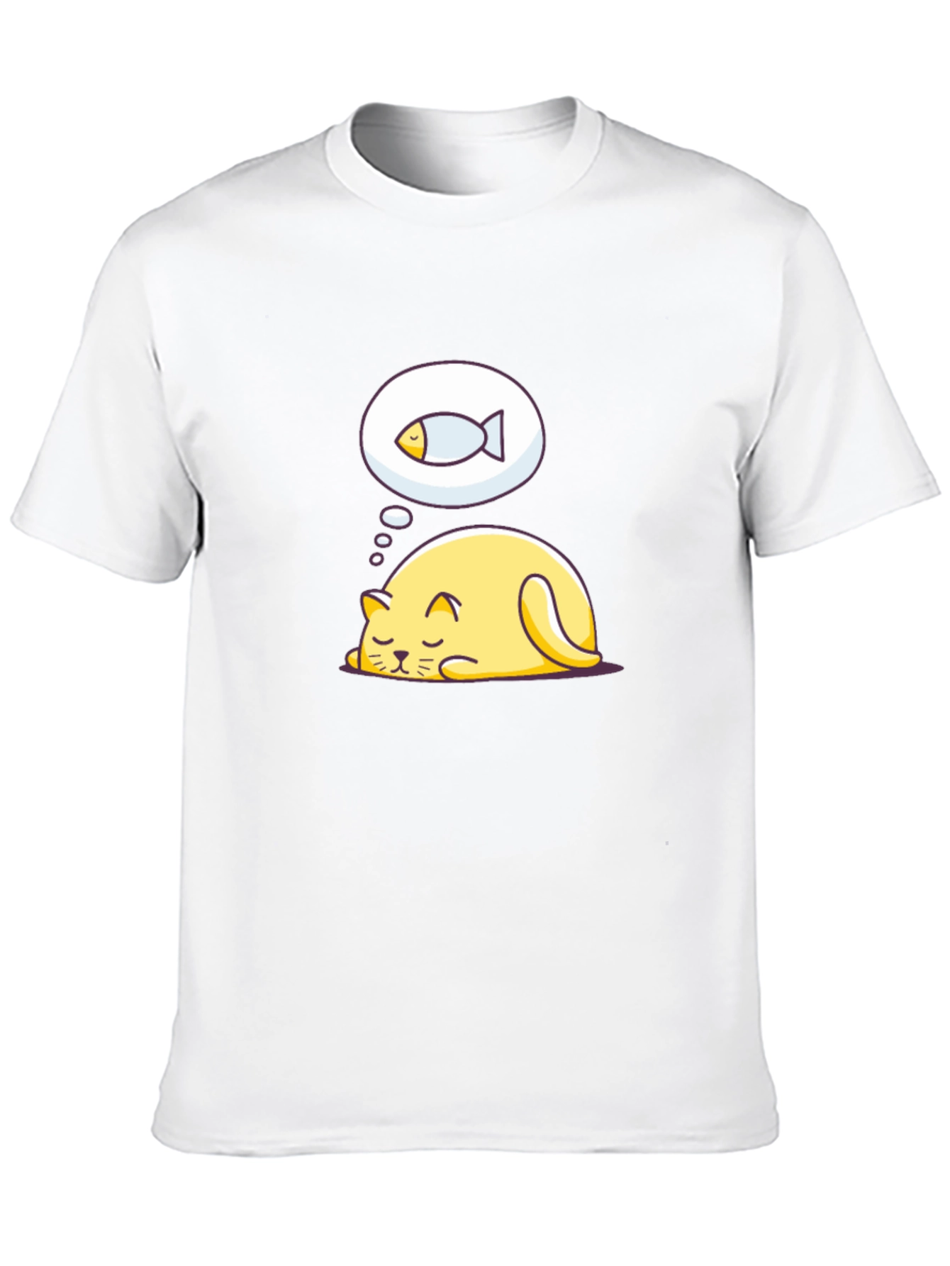 Dreaming Cat T-Shirt - Cute Graphic Tee