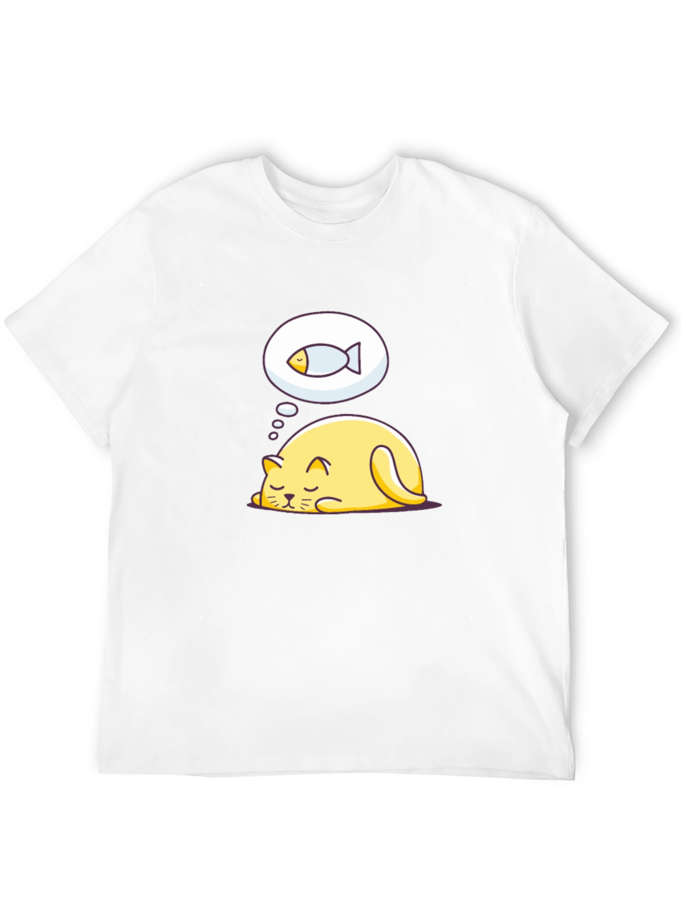 Dreaming Cat T-Shirt - Cute Graphic Tee