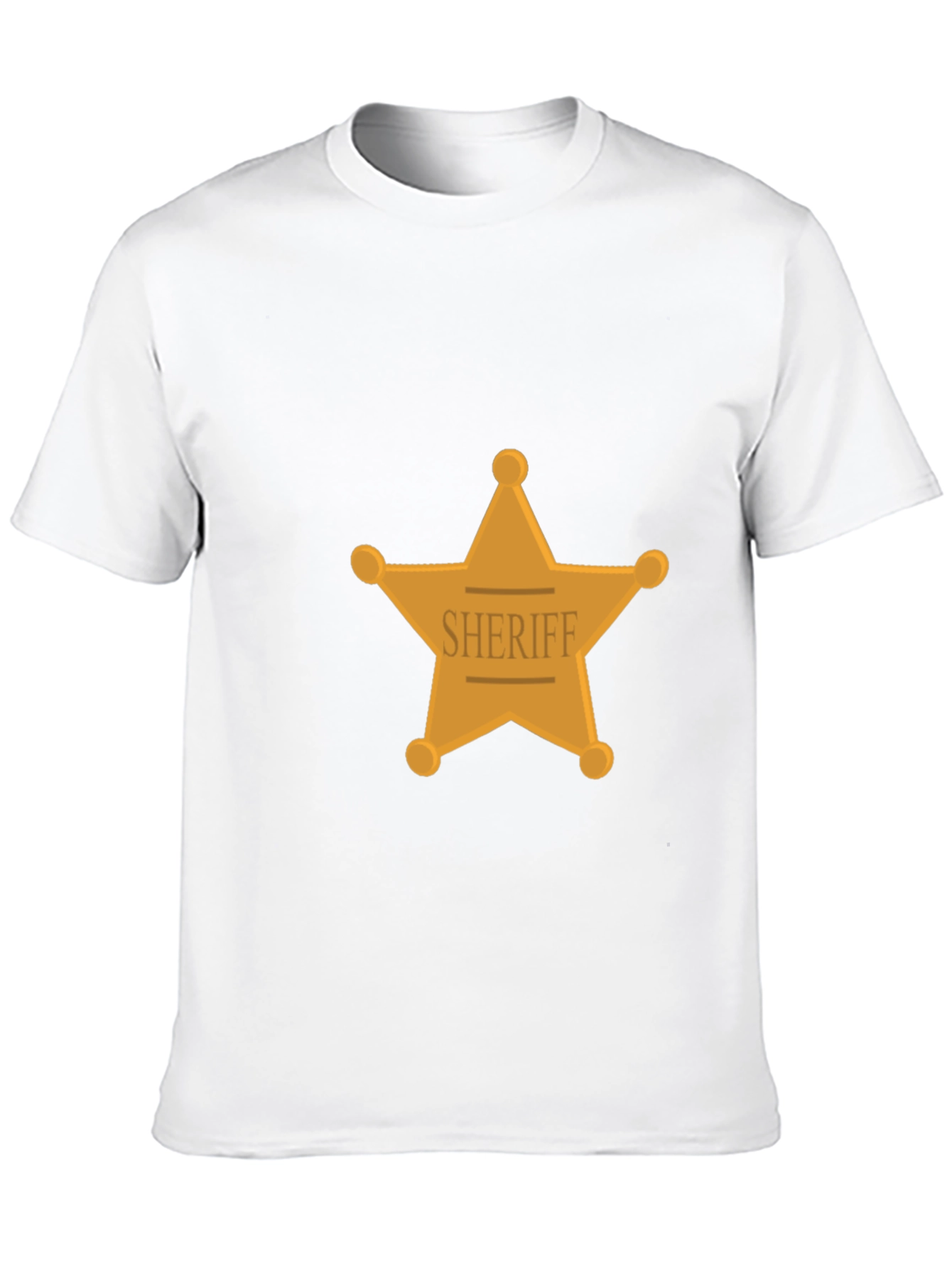 Sheriff Star Graphic Black T-Shirt