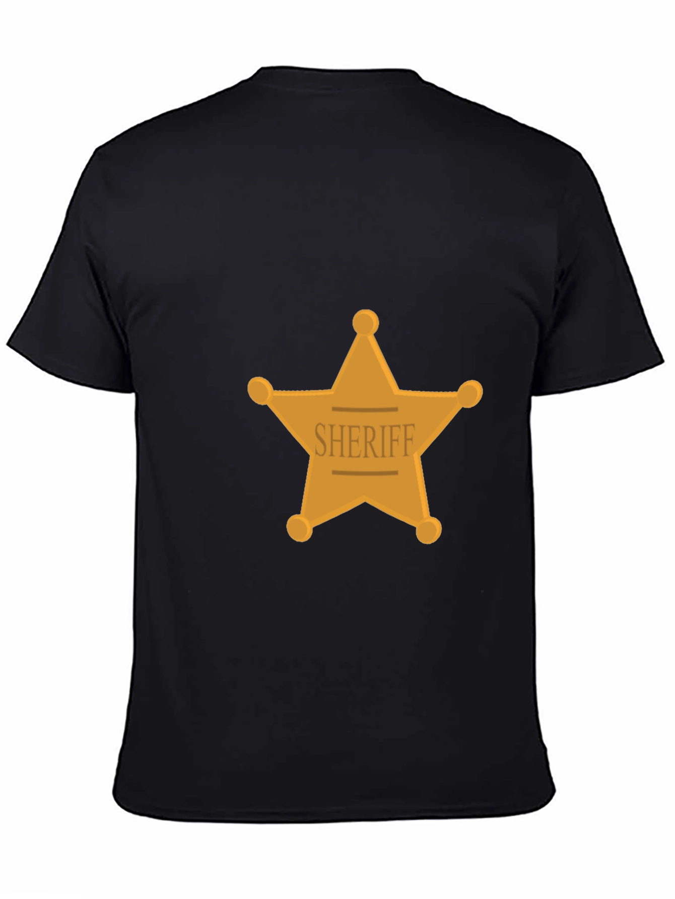 Sheriff Star Graphic Black T-Shirt