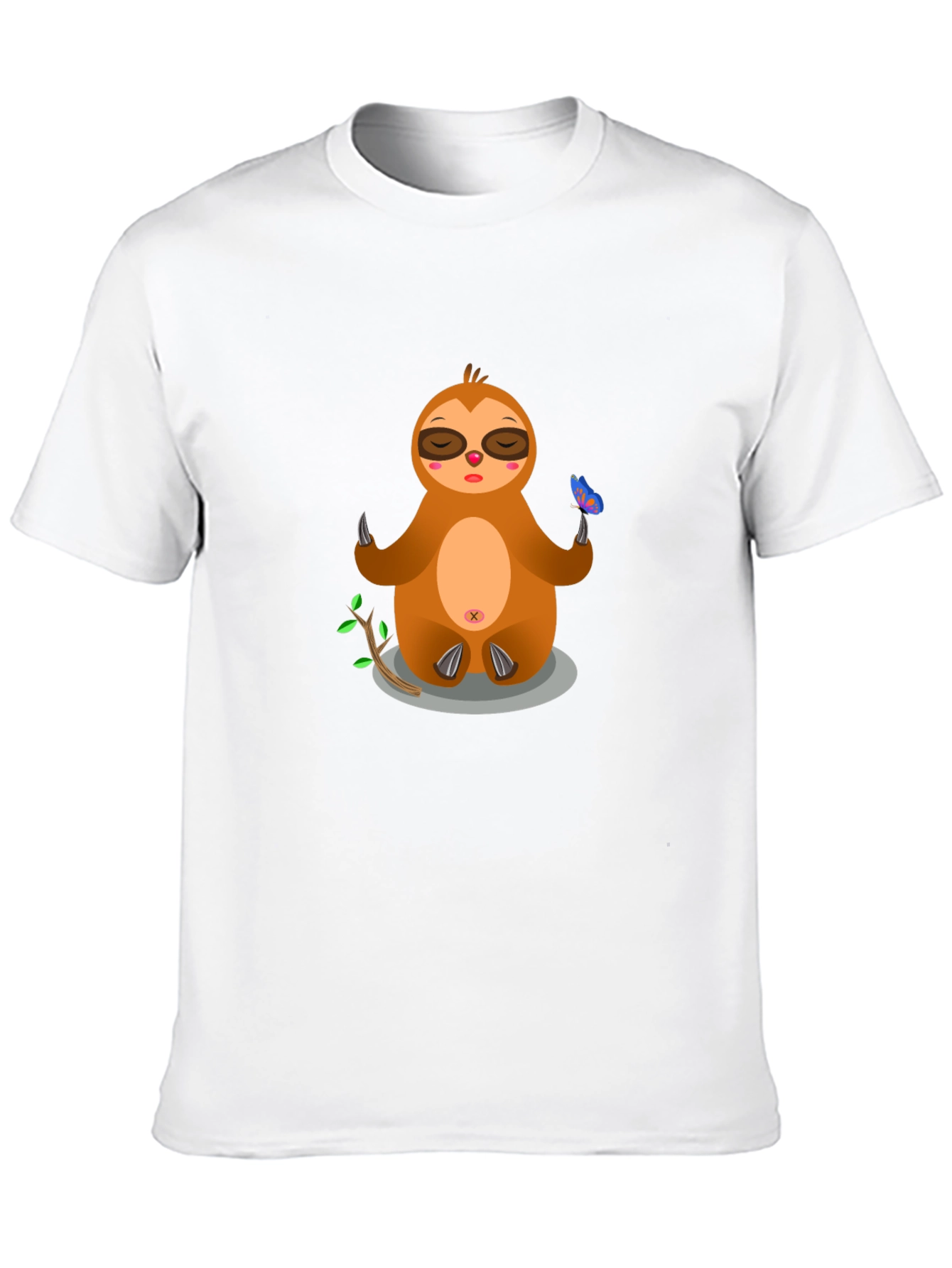 Meditating Sloth Graphic T-Shirt