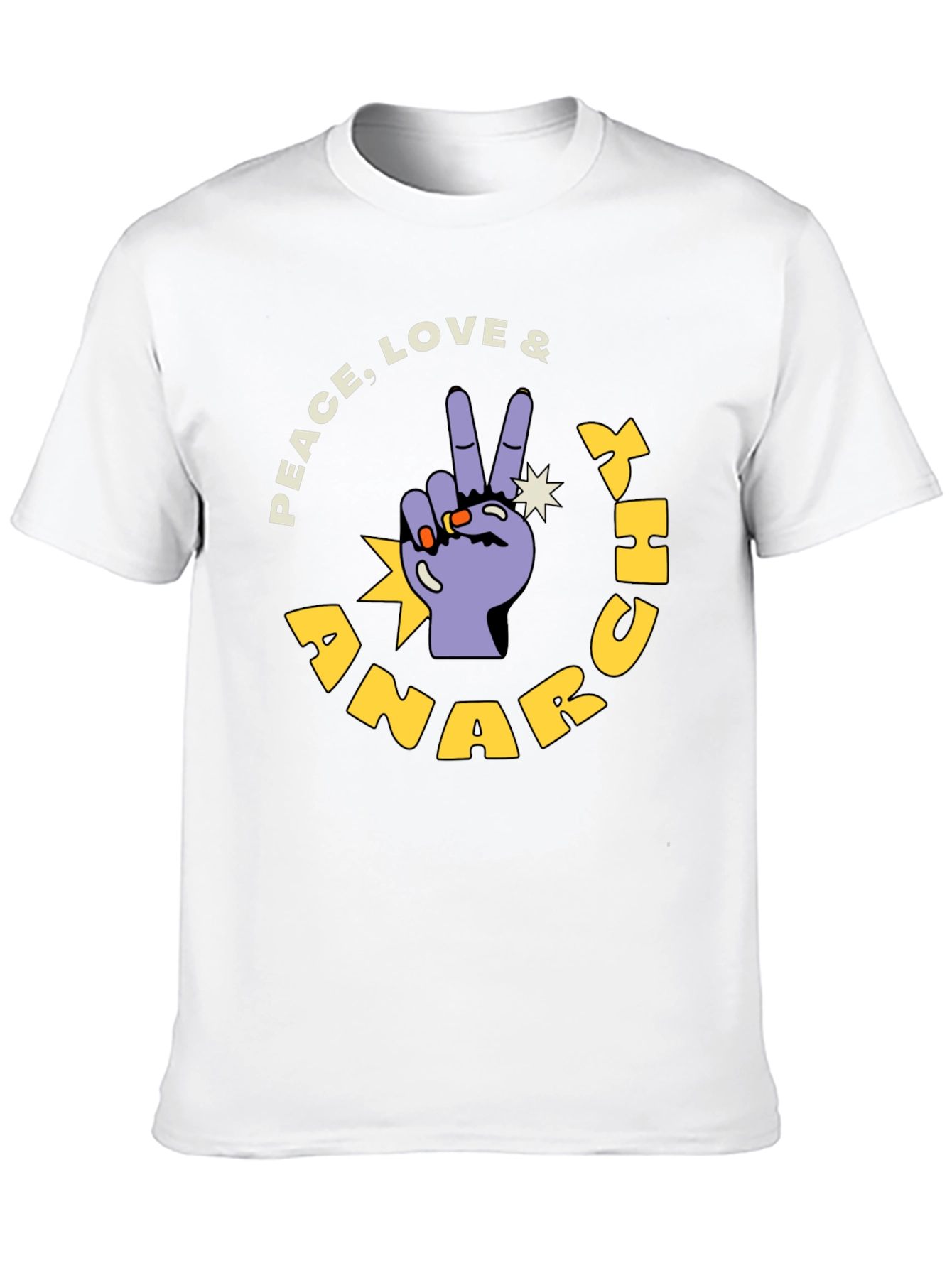 Peace Love & Anarchy Graphic T-Shirt