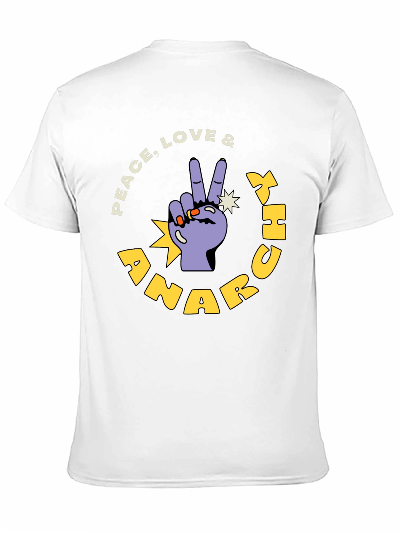 Peace Love & Anarchy Graphic T-Shirt