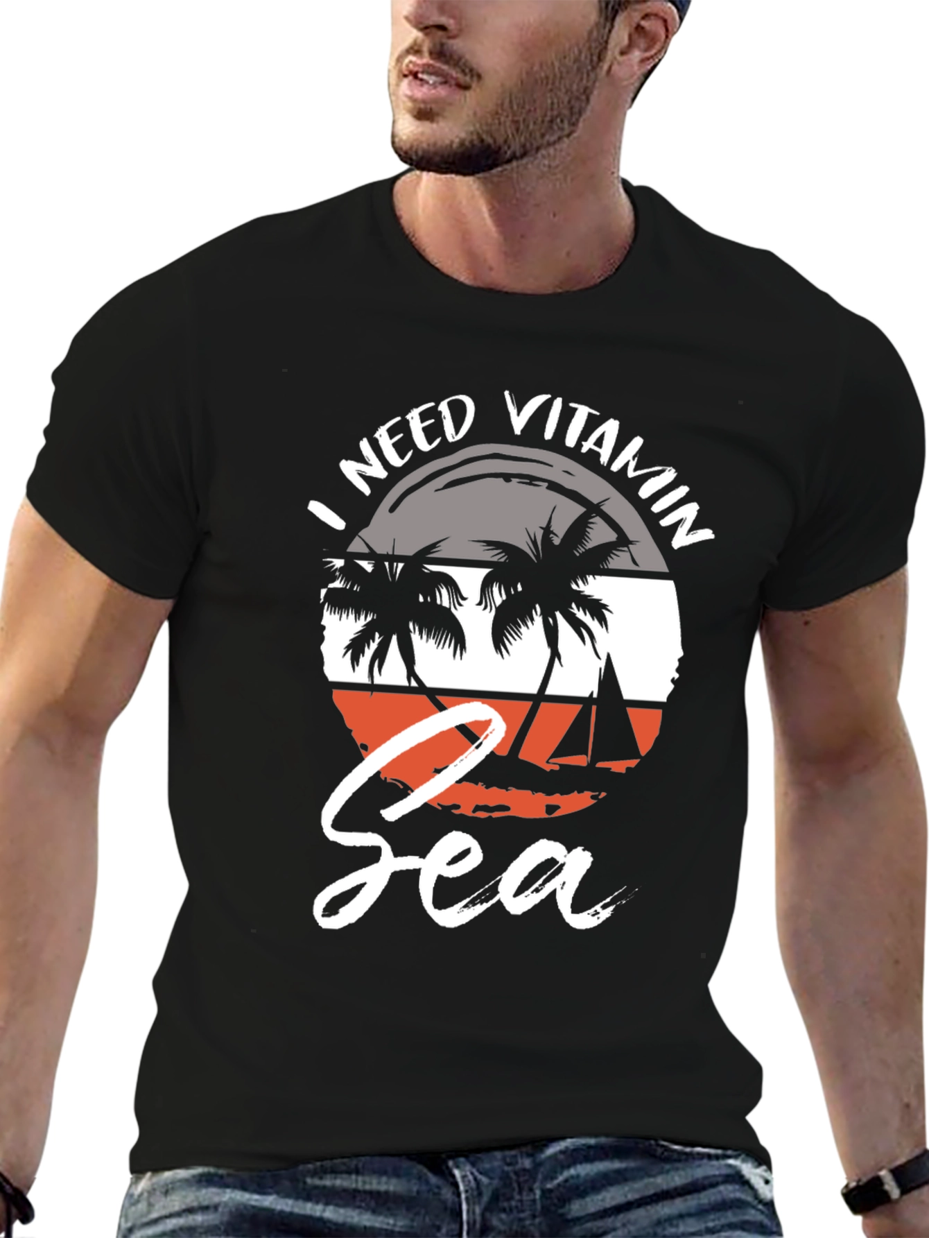 Vitamin Sea Graphic T-Shirt - Beach Lover Tee