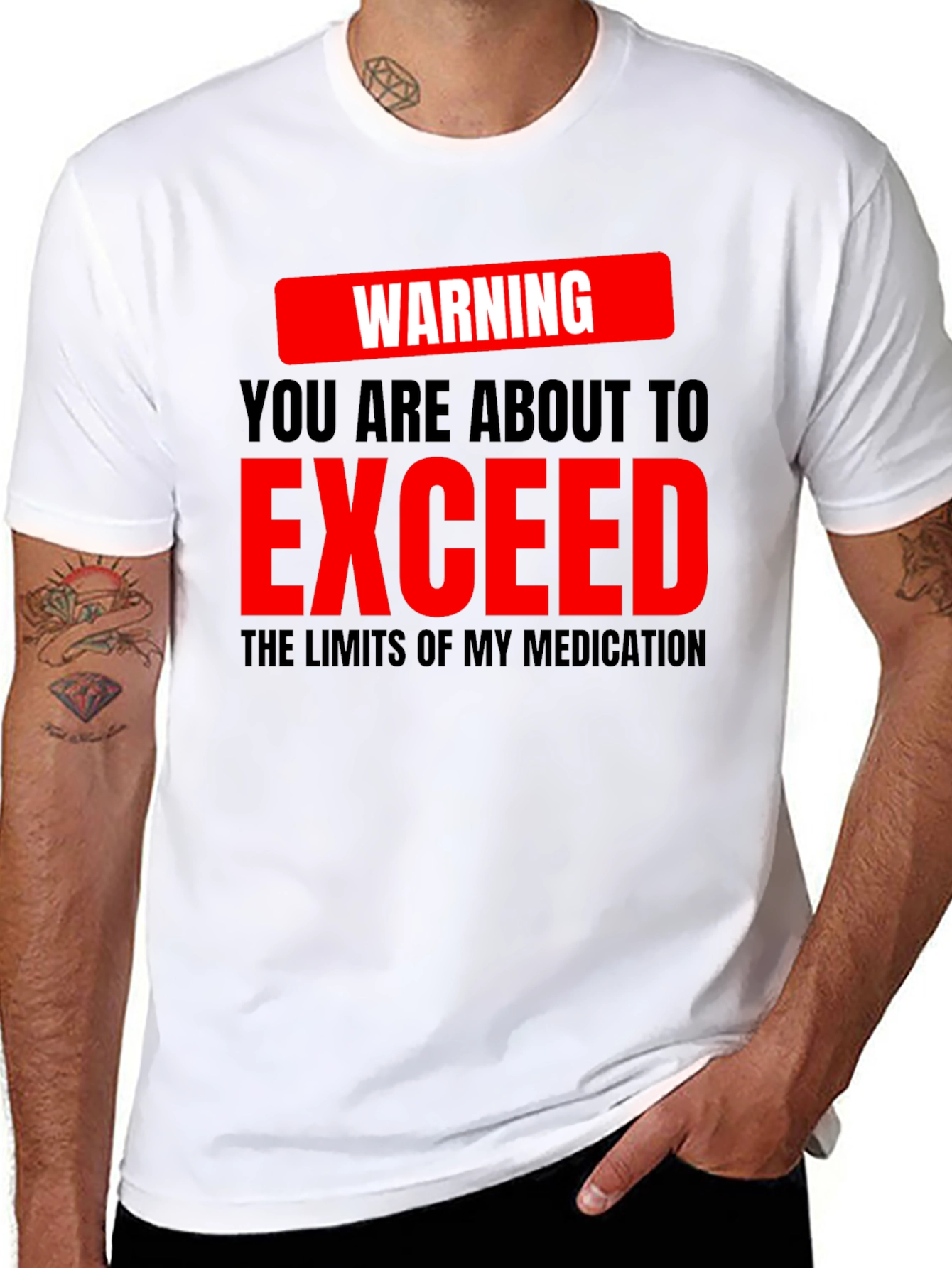 Warning Exceed Medication Graphic Tee
