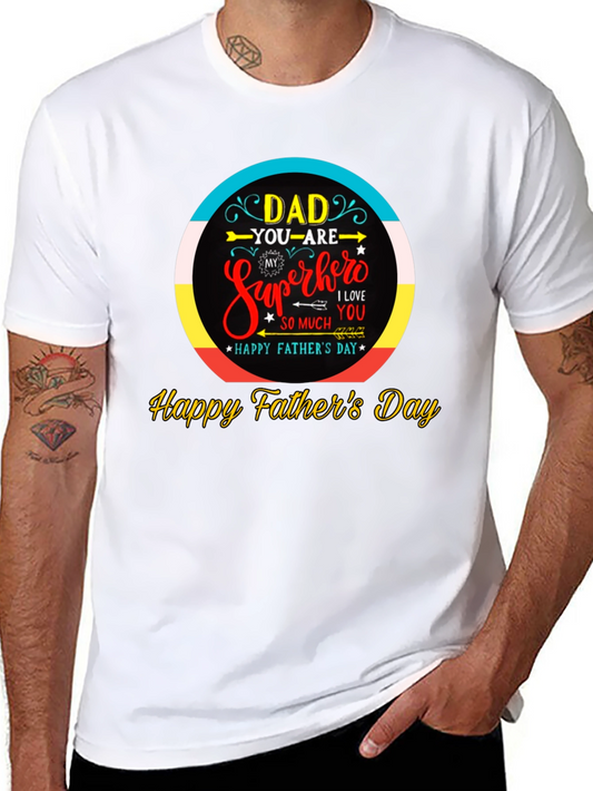 Dad Superhero T-Shirt - Happy Fathers Day Gift