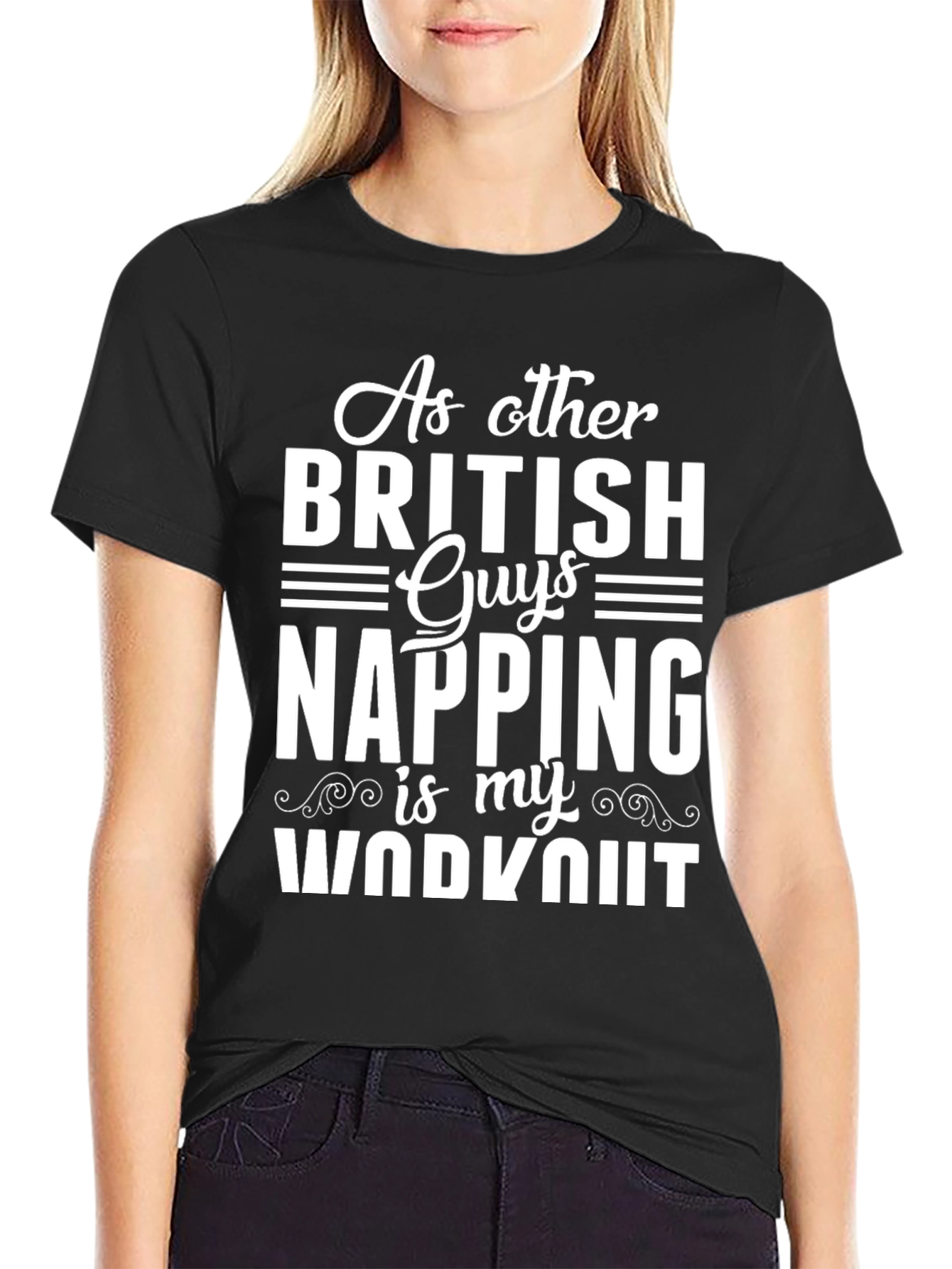 Funny British Napping Workout T-Shirt