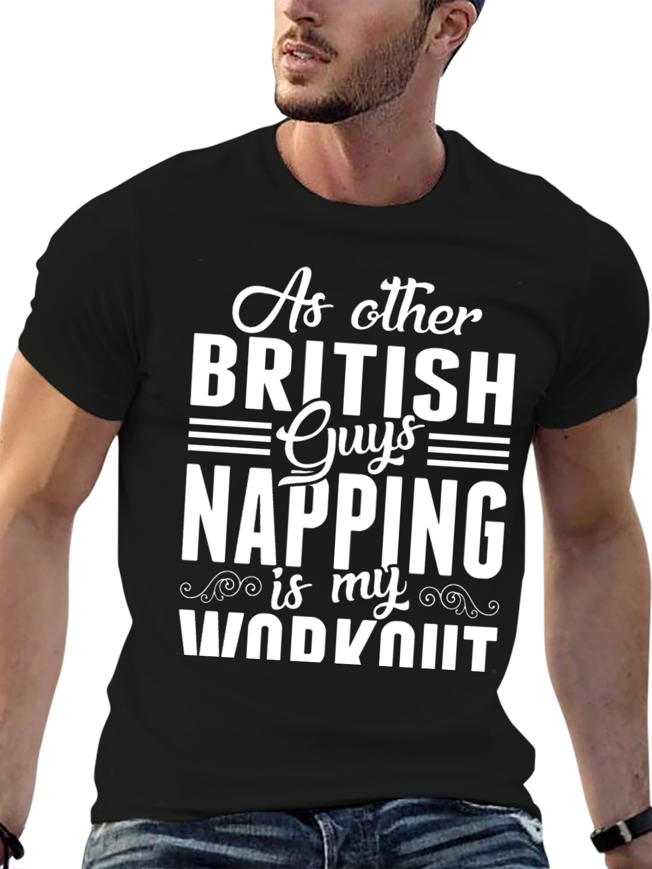 Funny British Napping Workout T-Shirt