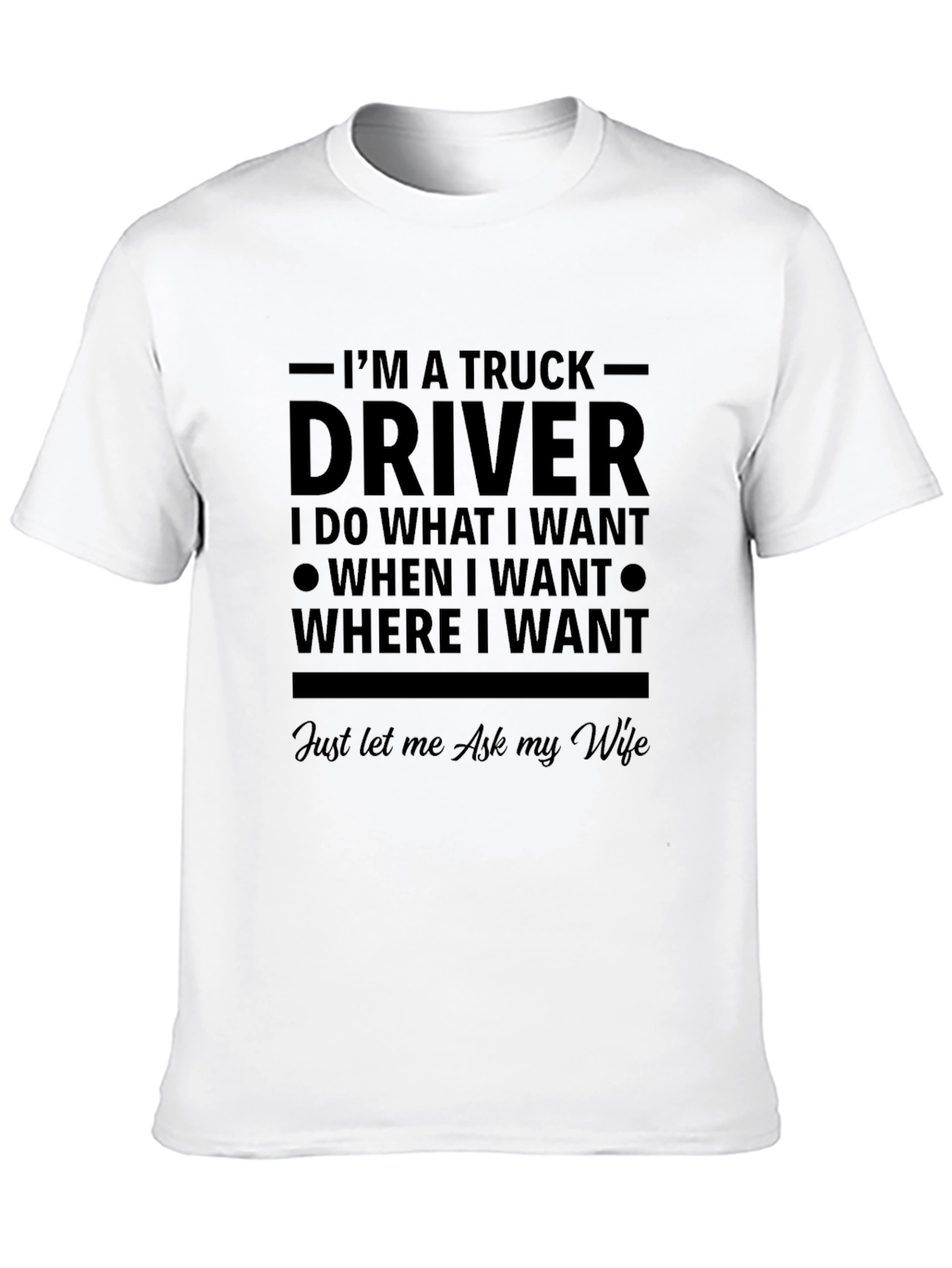 Truck Driver Graphic Novelty T-Shirt