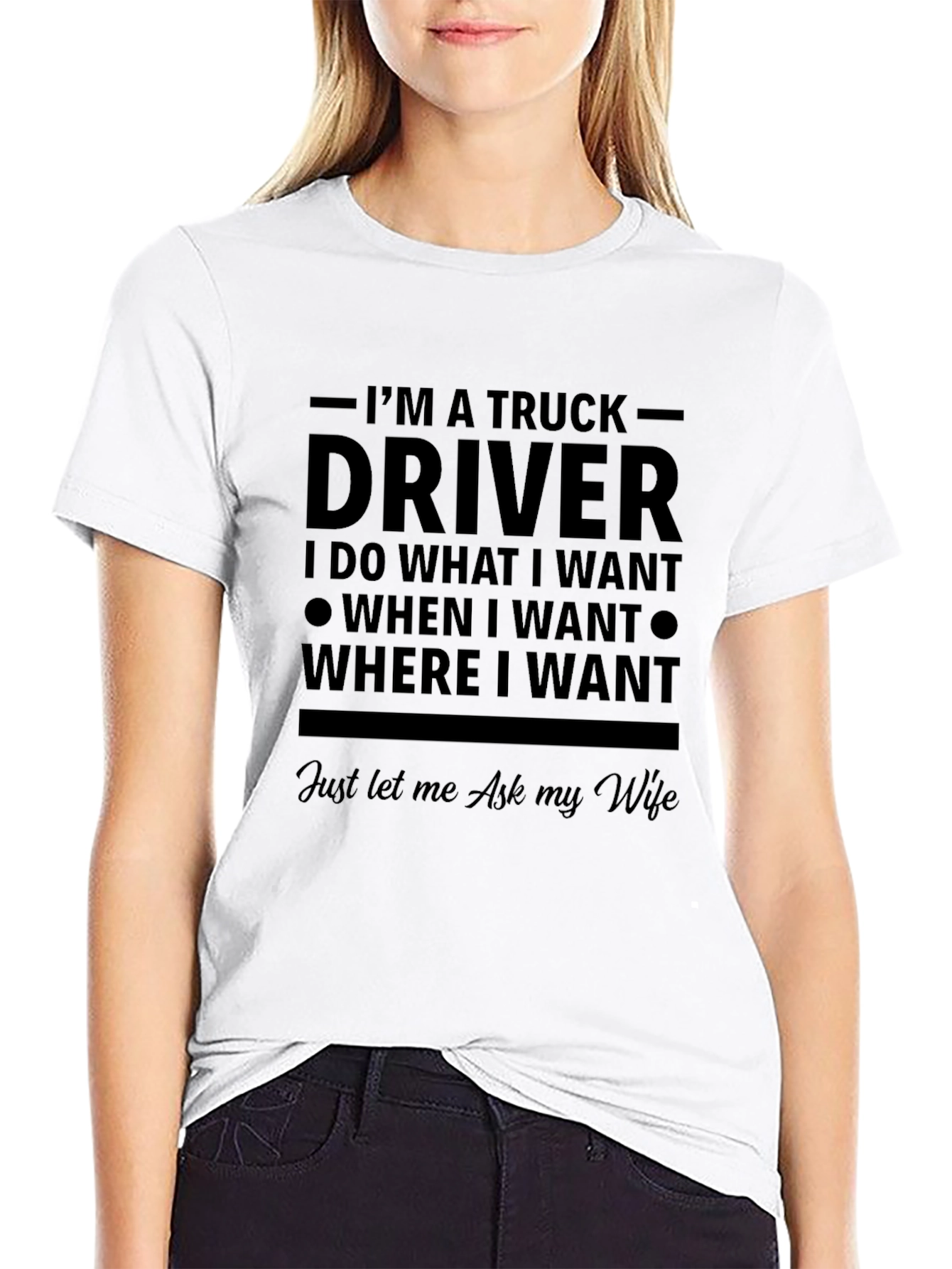 Truck Driver Graphic Novelty T-Shirt