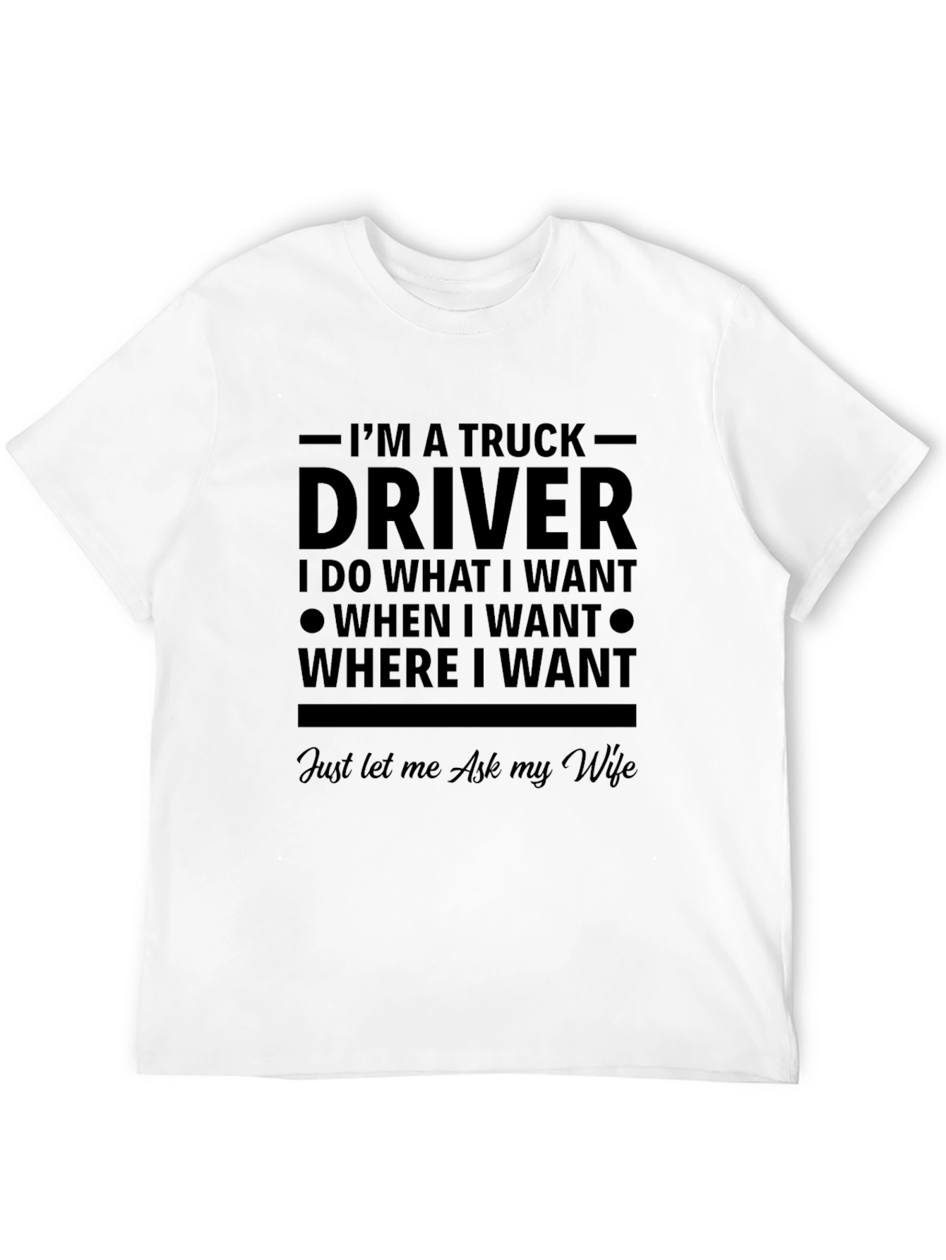 Truck Driver Graphic Novelty T-Shirt