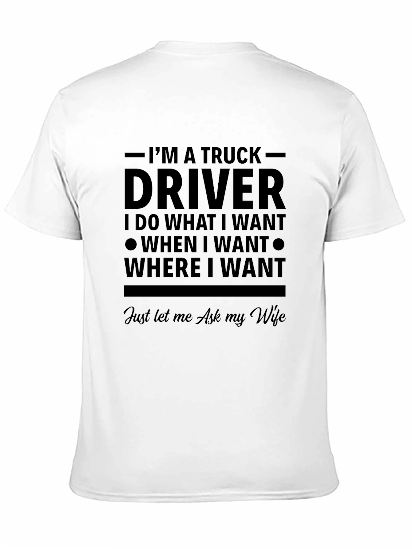 Truck Driver Graphic Novelty T-Shirt