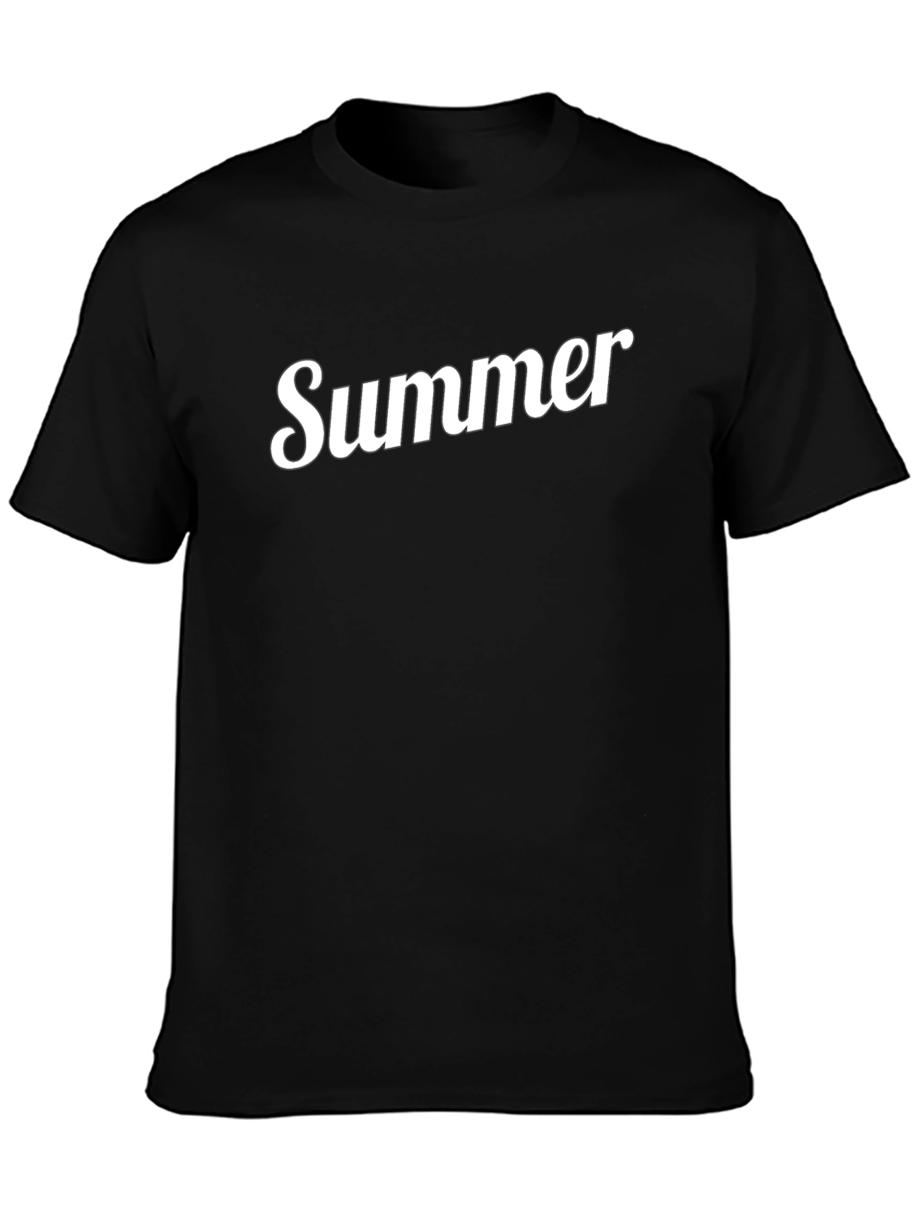 Summer Graphic Tee - Casual Black T-Shirt