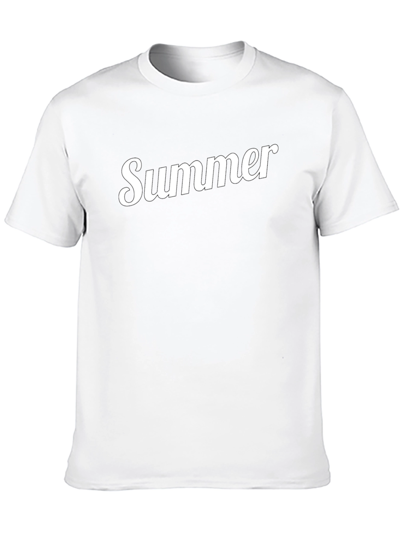 Summer Graphic Tee - Casual Black T-Shirt