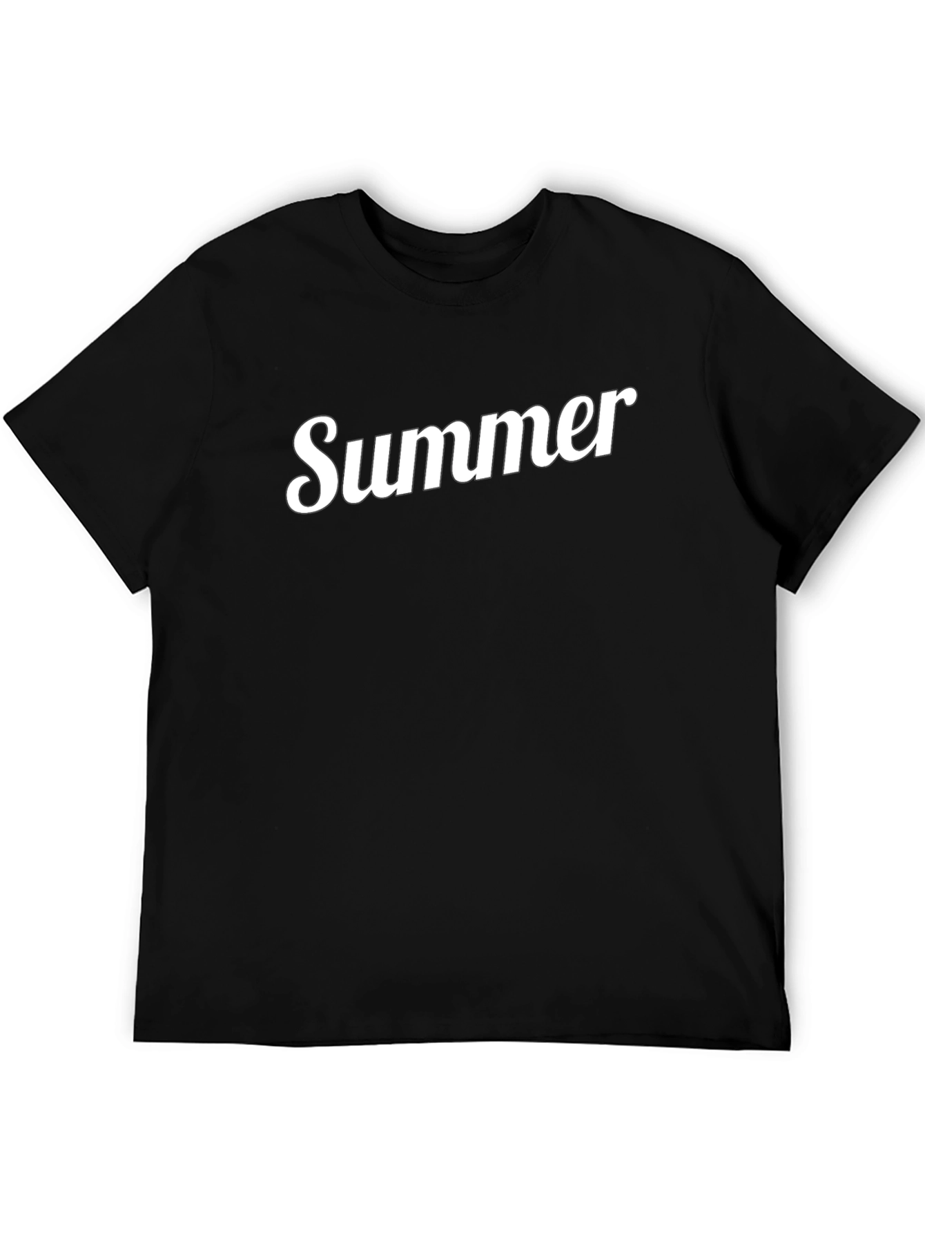 Summer Graphic Tee - Casual Black T-Shirt