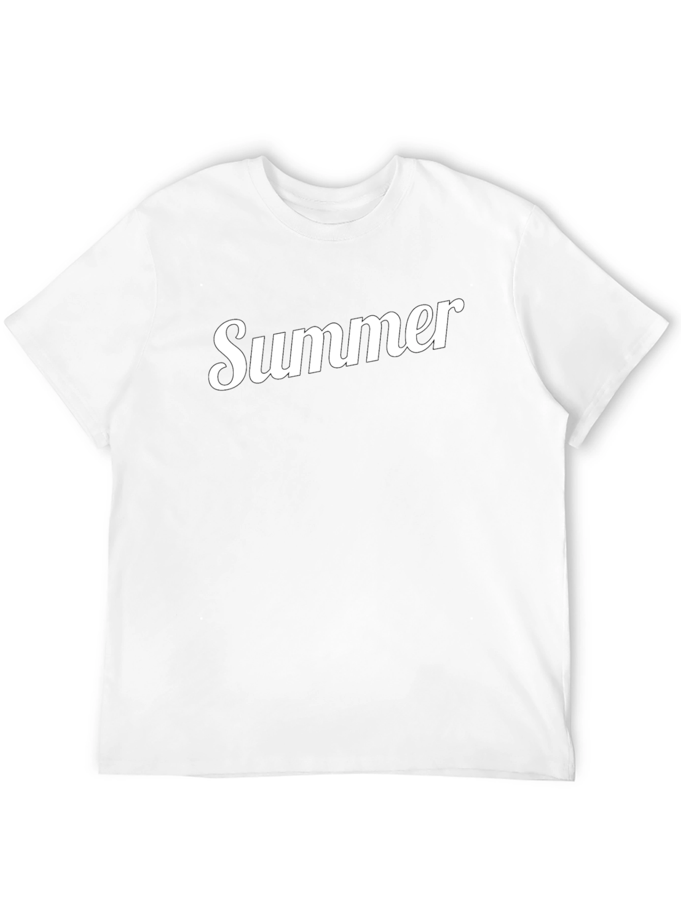 Summer Graphic Tee - Casual Black T-Shirt