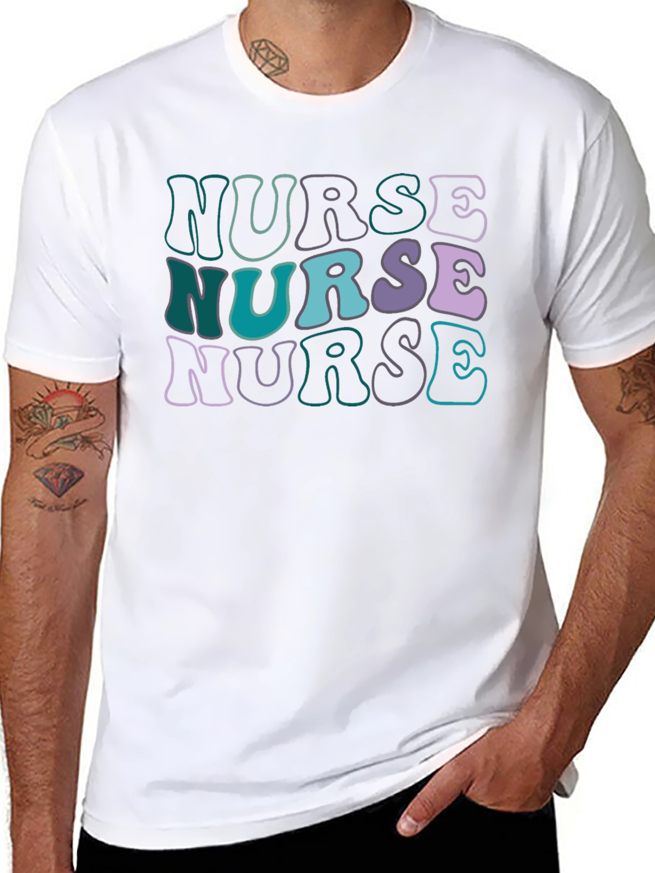 Retro Nurse T-Shirt - Stylish Graphic Tee