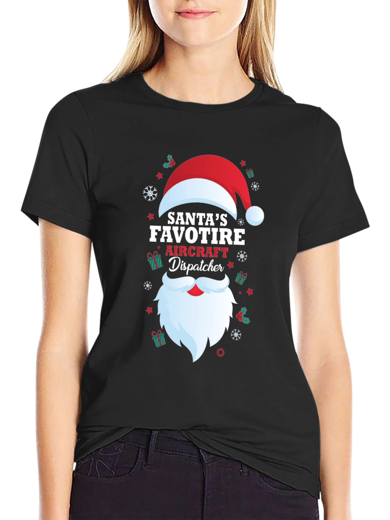 Santas Favorite Aircraft Dispatcher T-Shirt