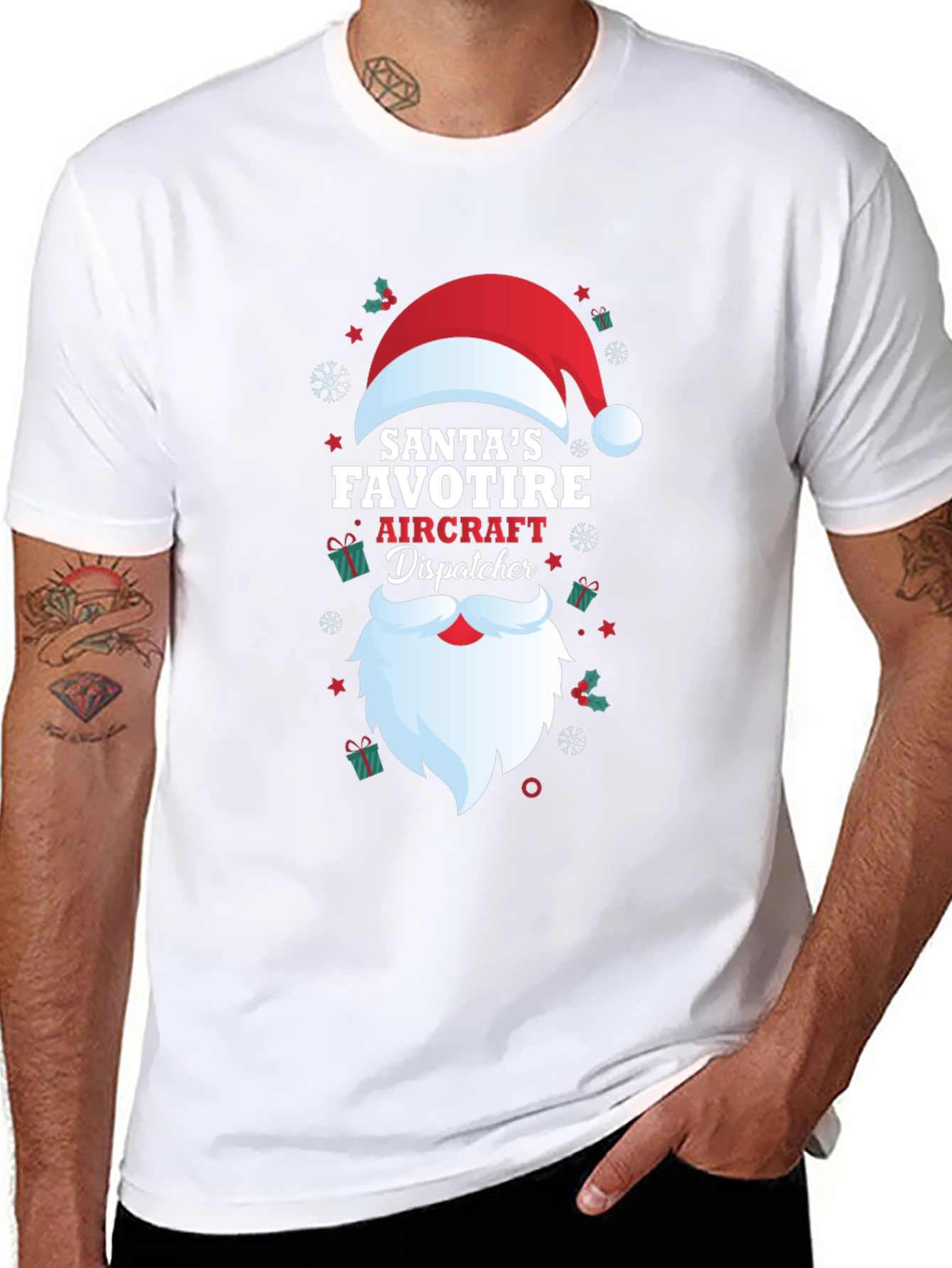 Santas Favorite Aircraft Dispatcher T-Shirt