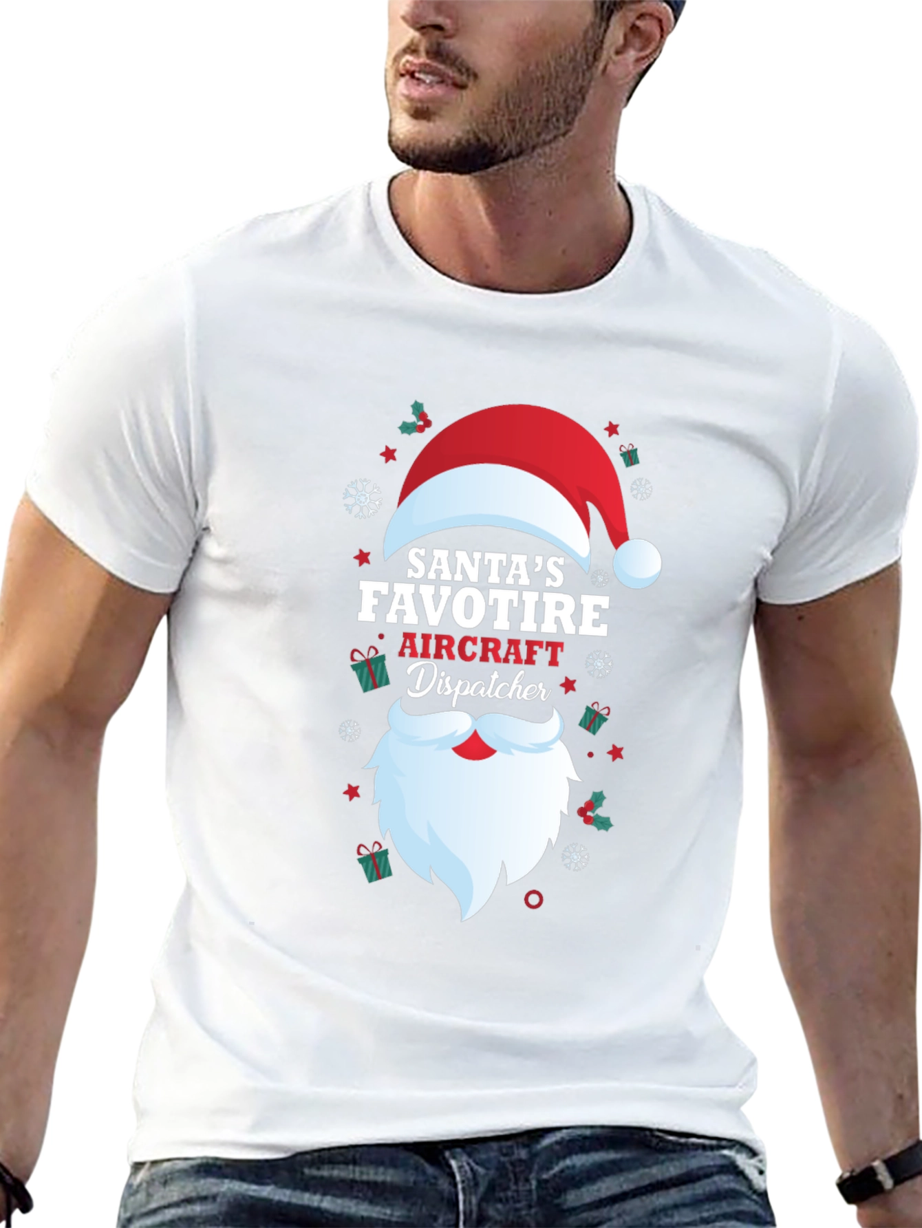 Santas Favorite Aircraft Dispatcher T-Shirt