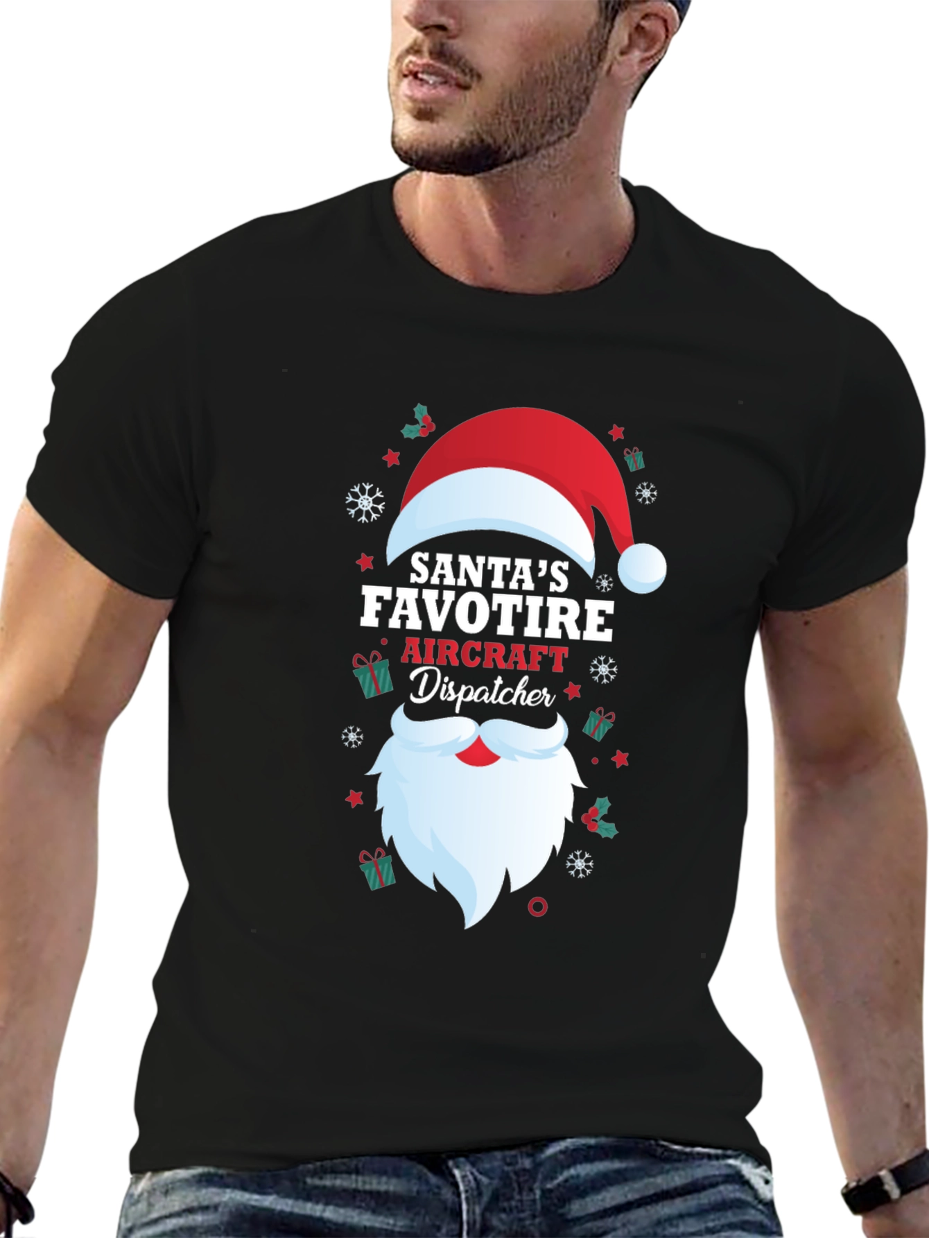 Santas Favorite Aircraft Dispatcher T-Shirt