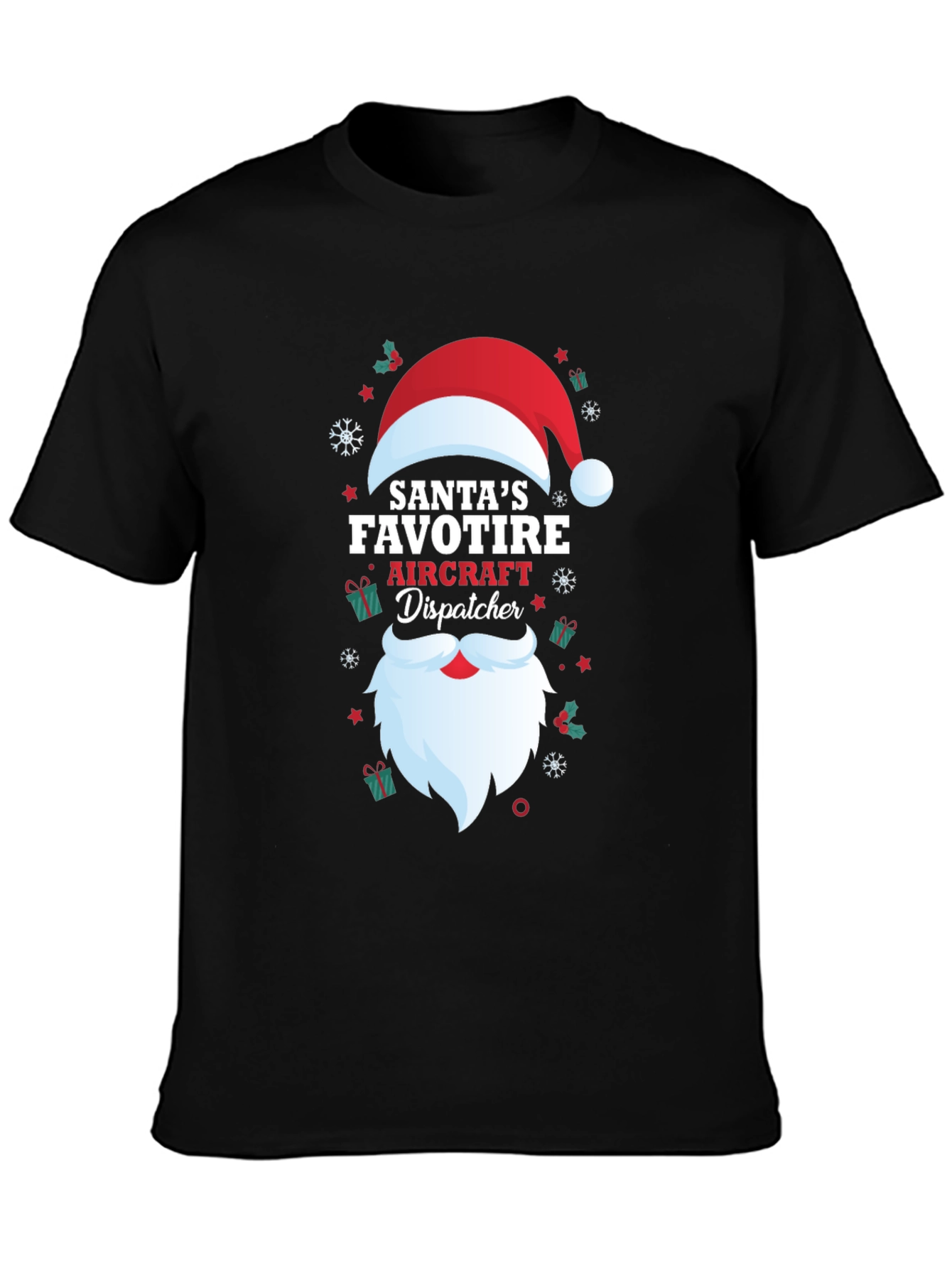 Santas Favorite Aircraft Dispatcher T-Shirt
