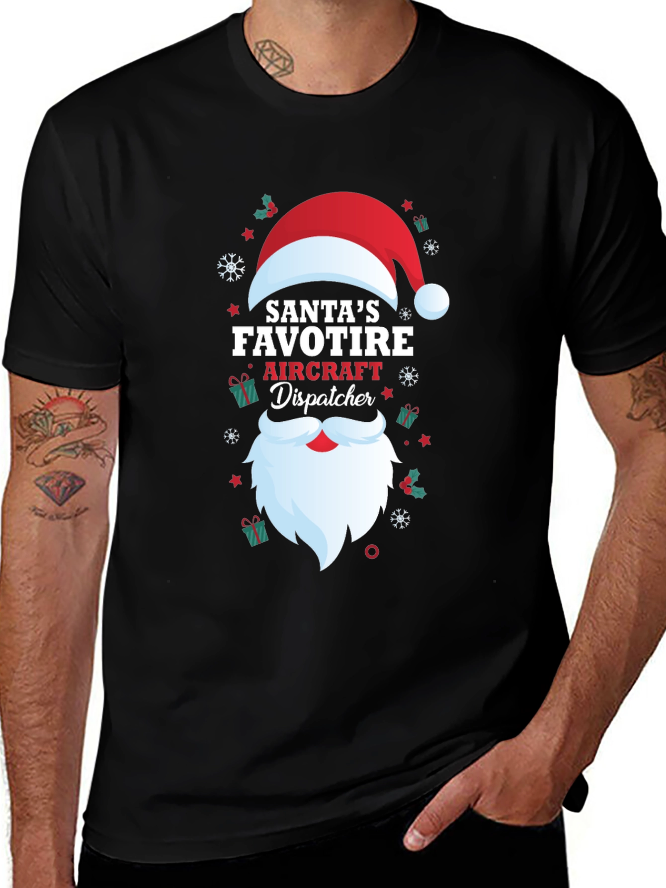 Santas Favorite Aircraft Dispatcher T-Shirt